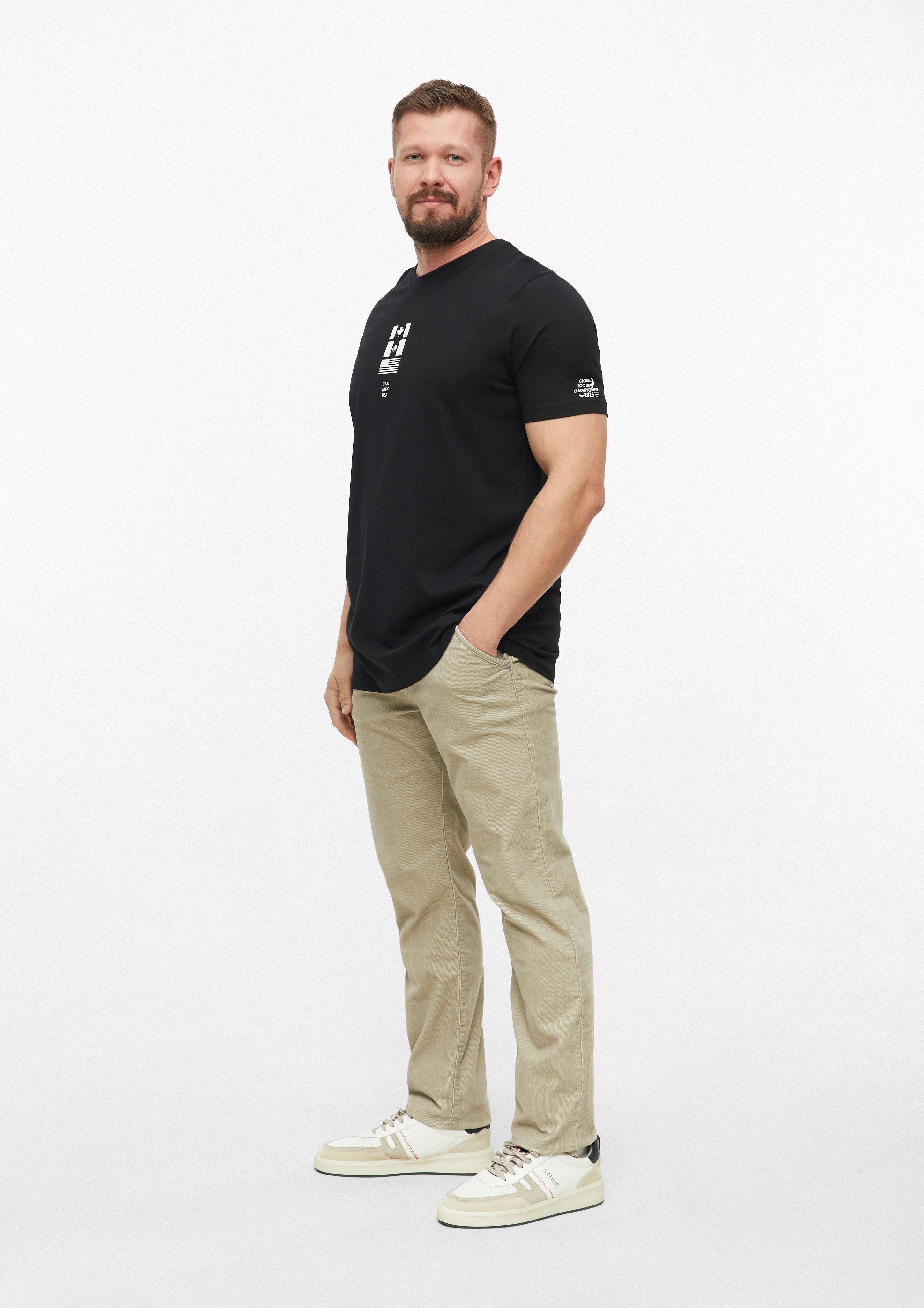 Pánové Tričko v barvě černá od s.Oliver Men Tall Sizes