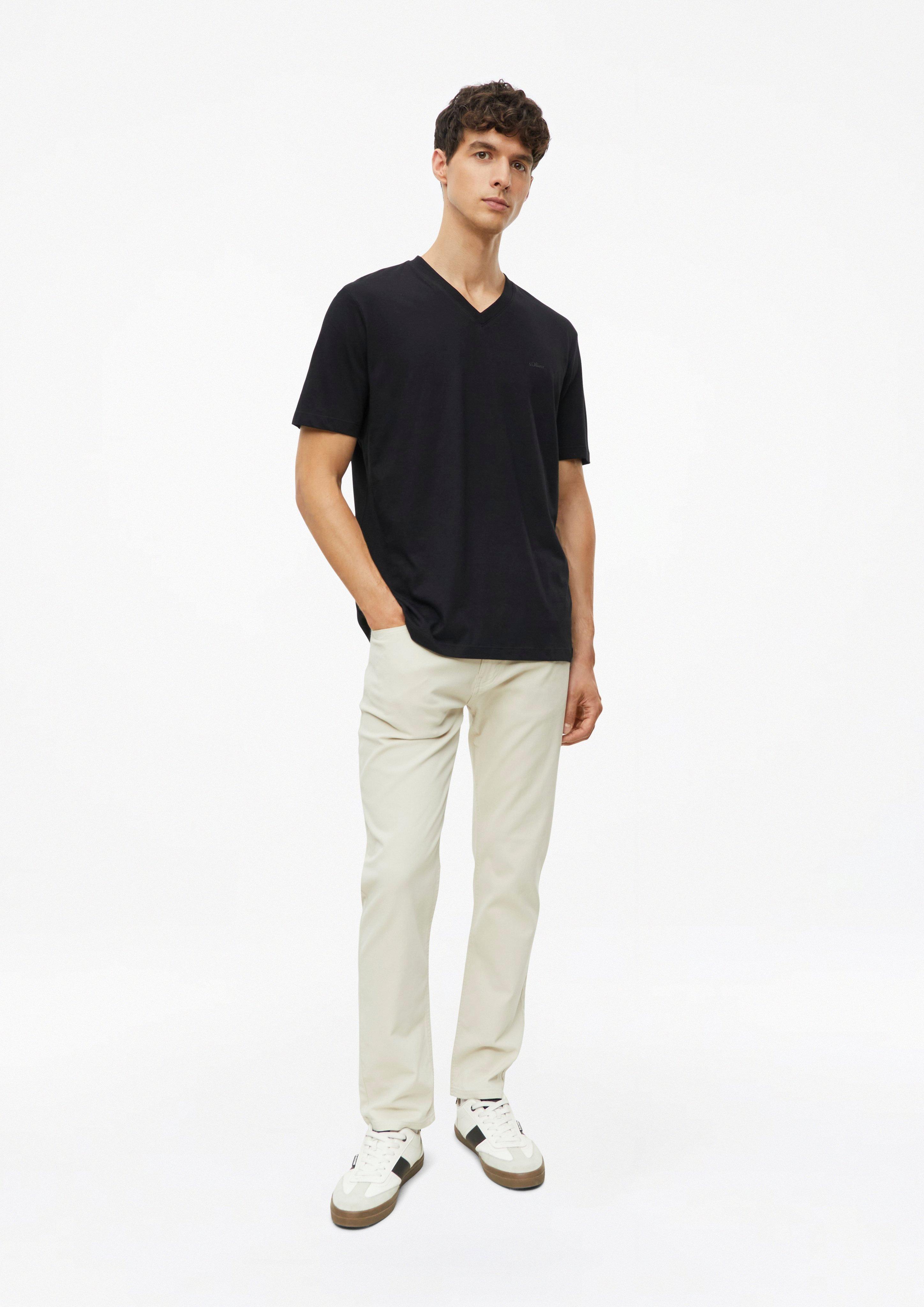 Hommes T-shirt en noir de s.Oliver