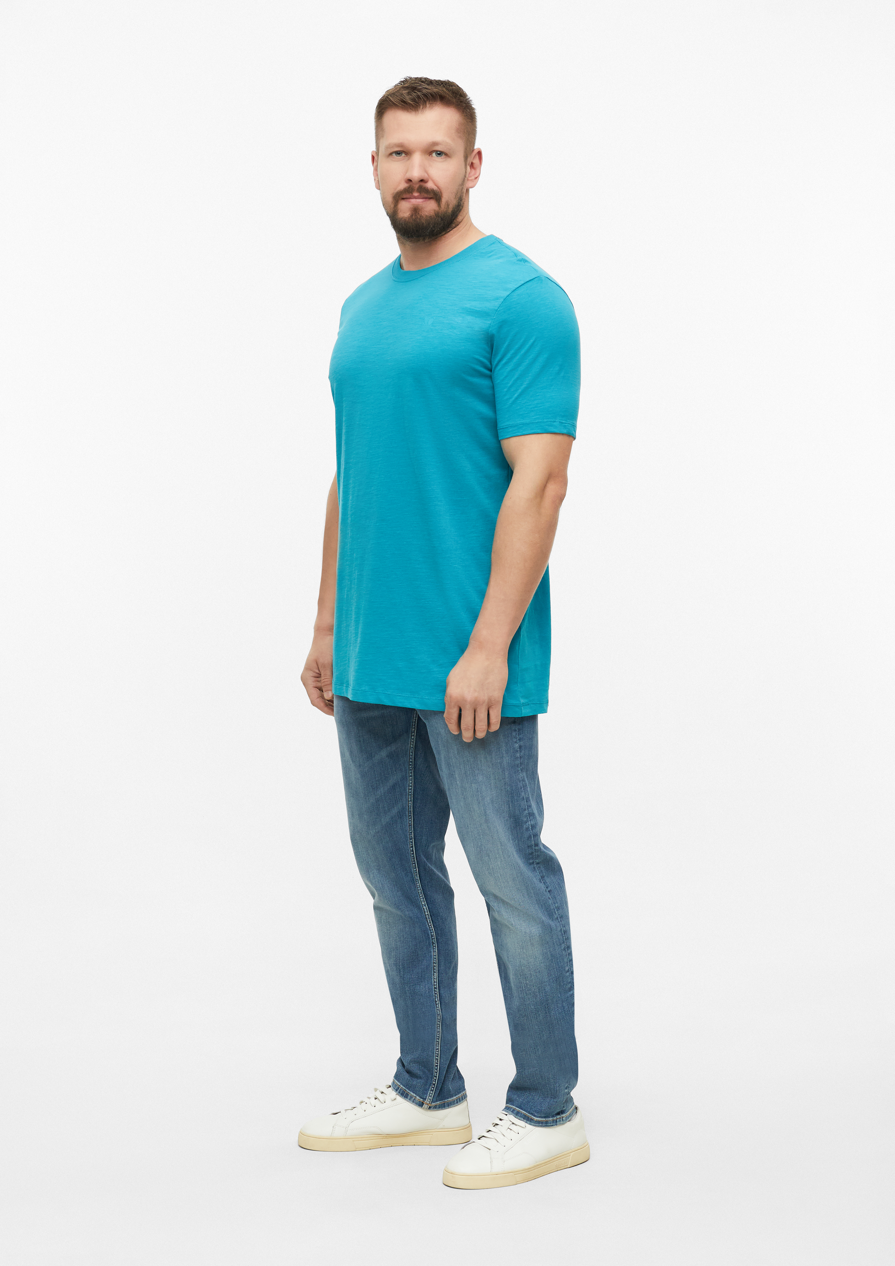 Herren T-Shirt in türkis von s.Oliver Men Tall Sizes