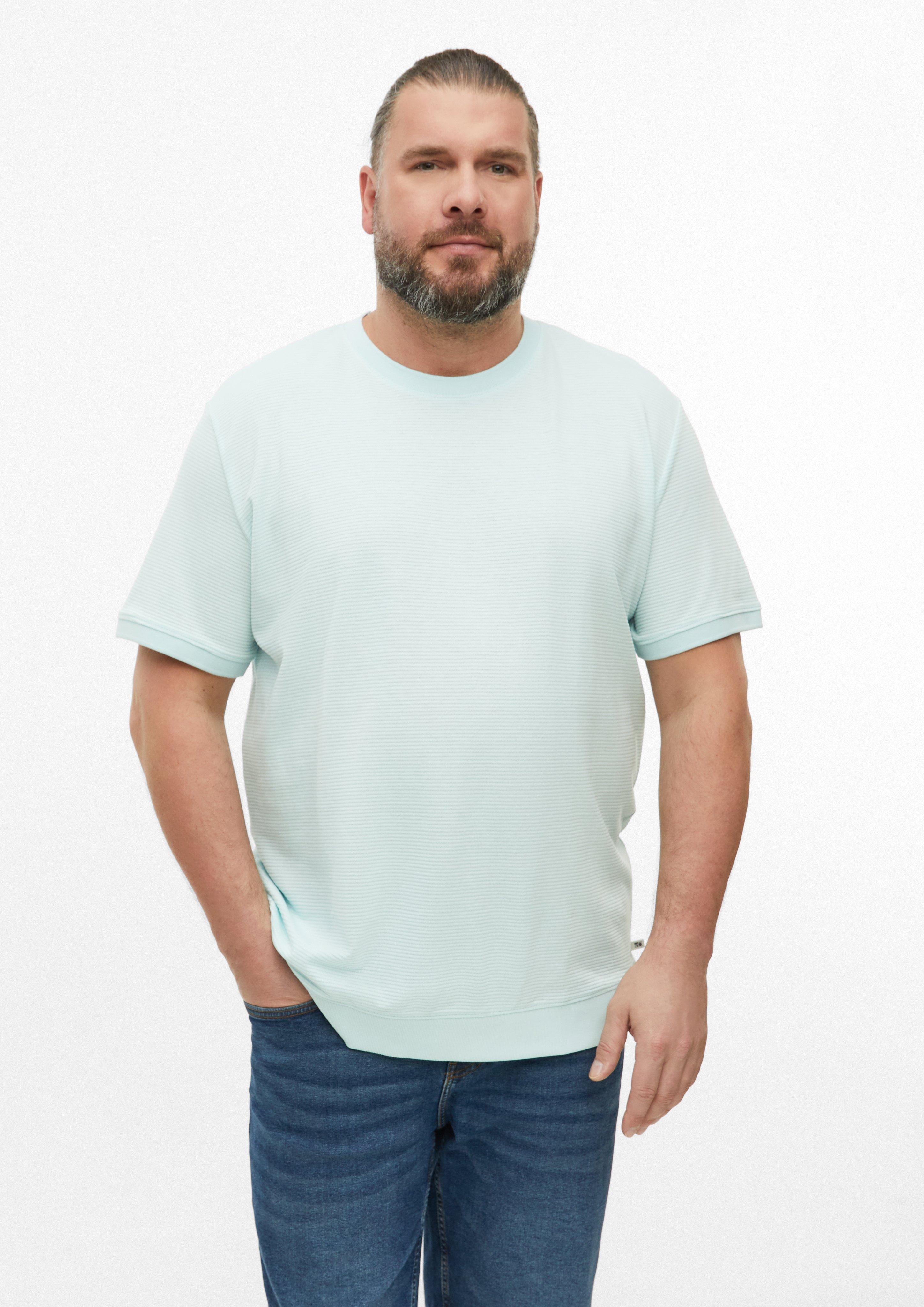 Herren Strukturiertes T-Shirt mit Bündchen in  von s.Oliver Men Big Sizes