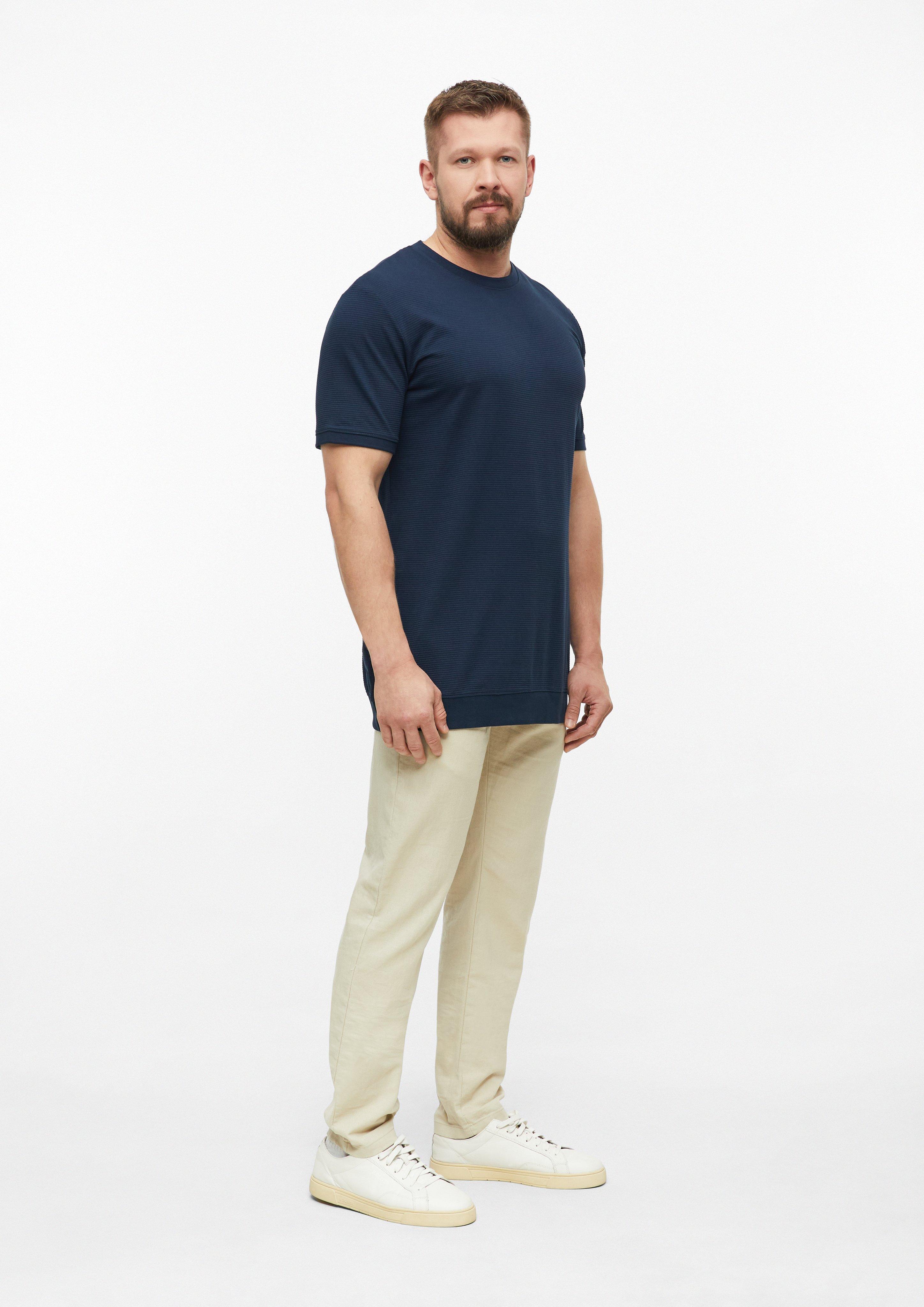 Heren T-shirt in blauw van s.Oliver Men Tall Sizes