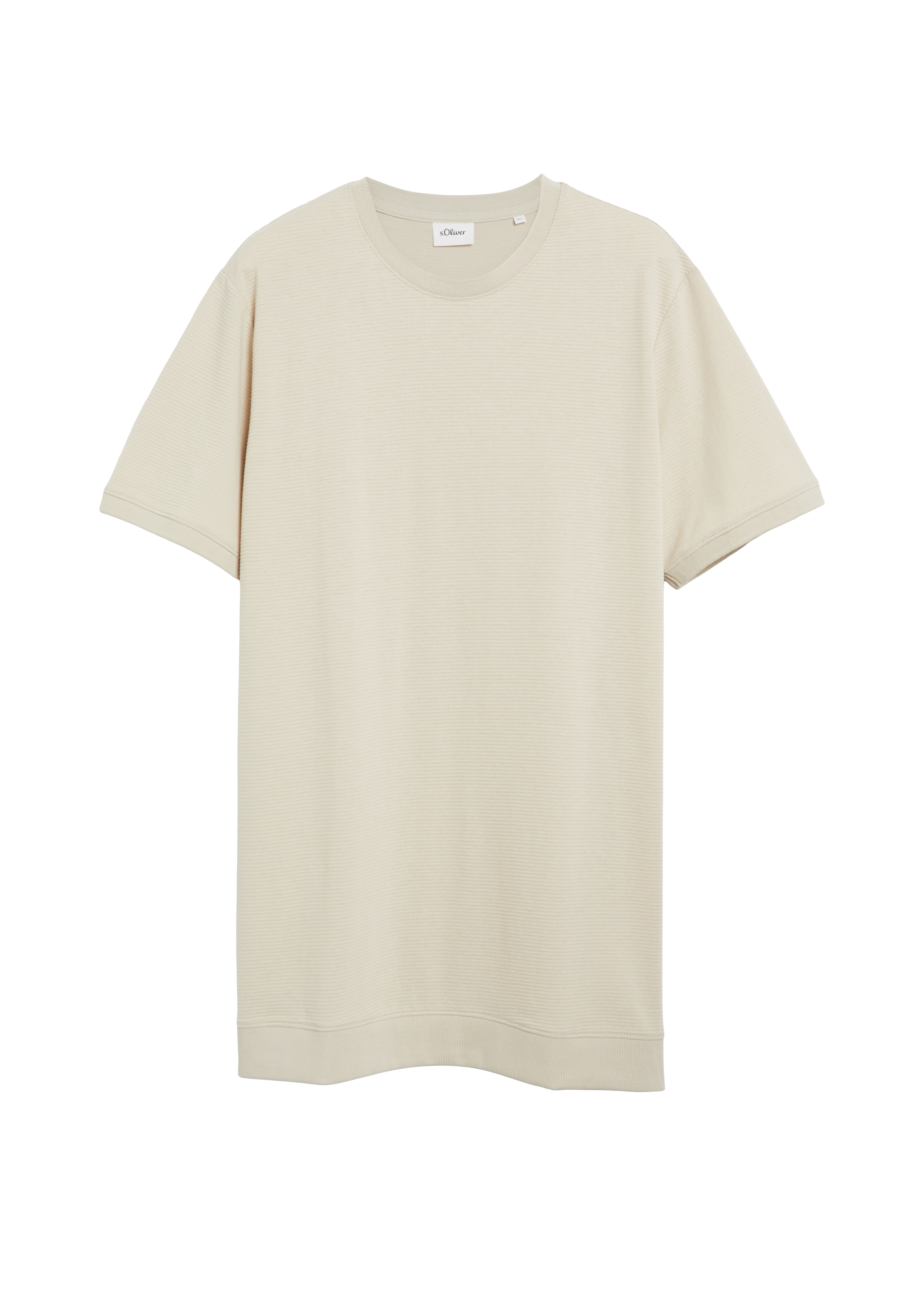 Gestructureerd T-shirt met manchetten