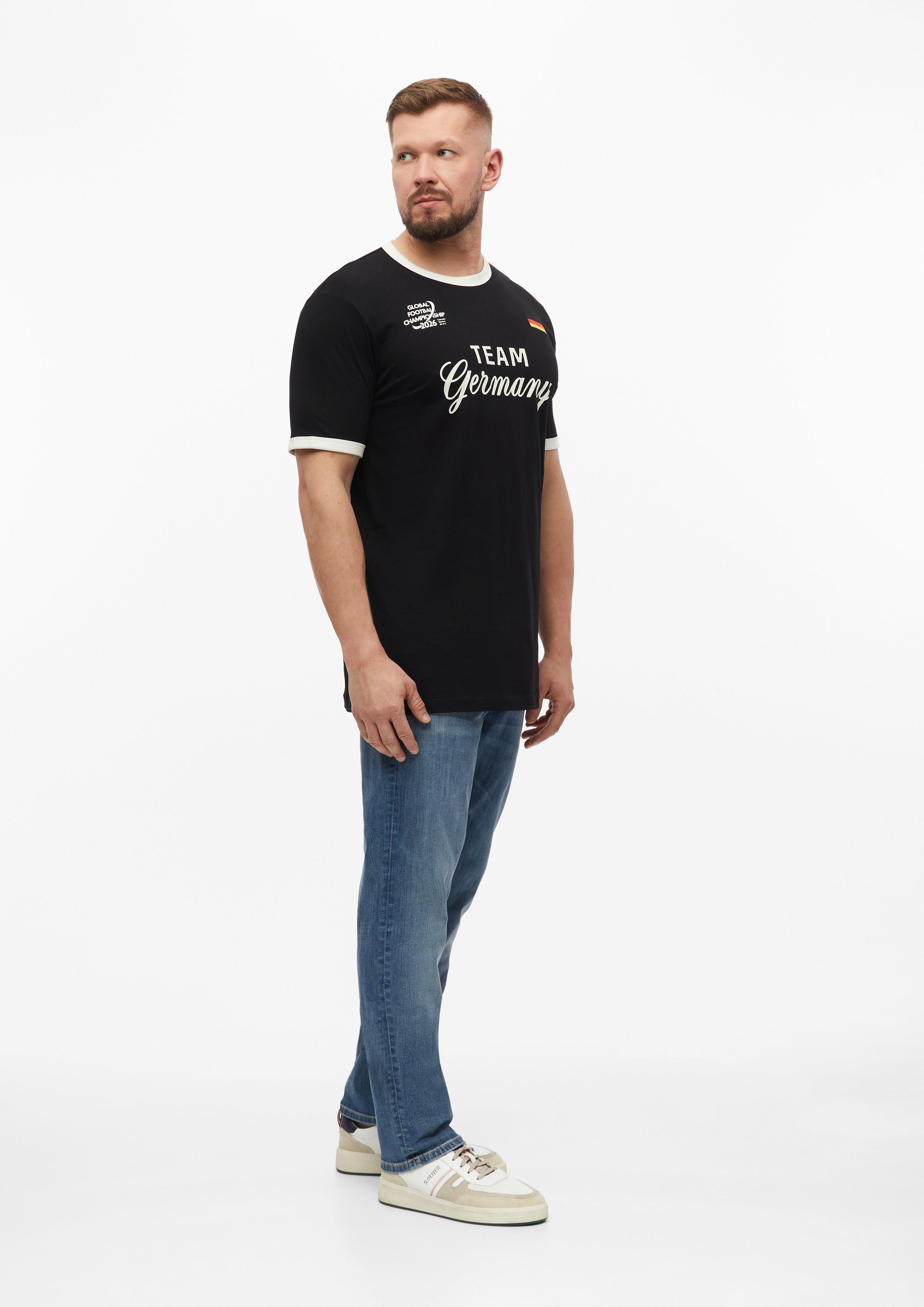 Herren T-Shirt in schwarz von s.Oliver Men Tall Sizes