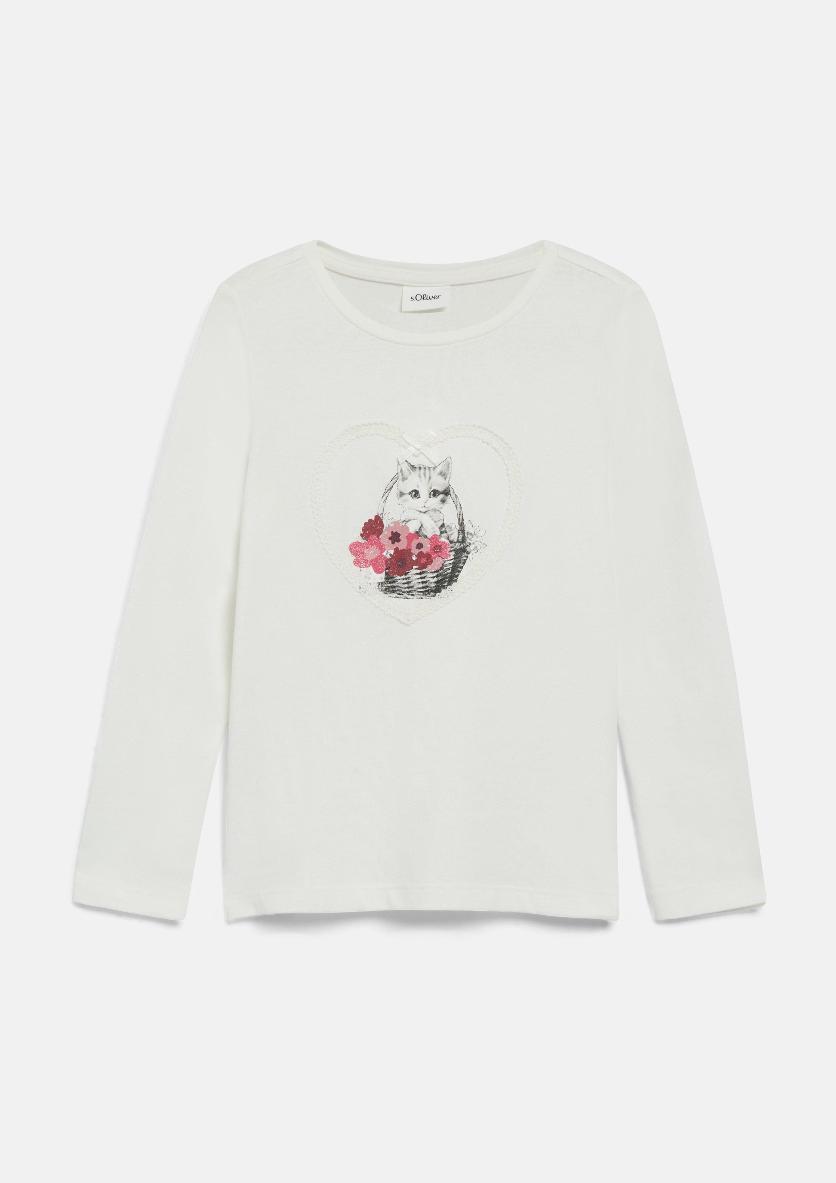 Junior T-shirt avec illustration en crème de s.Oliver