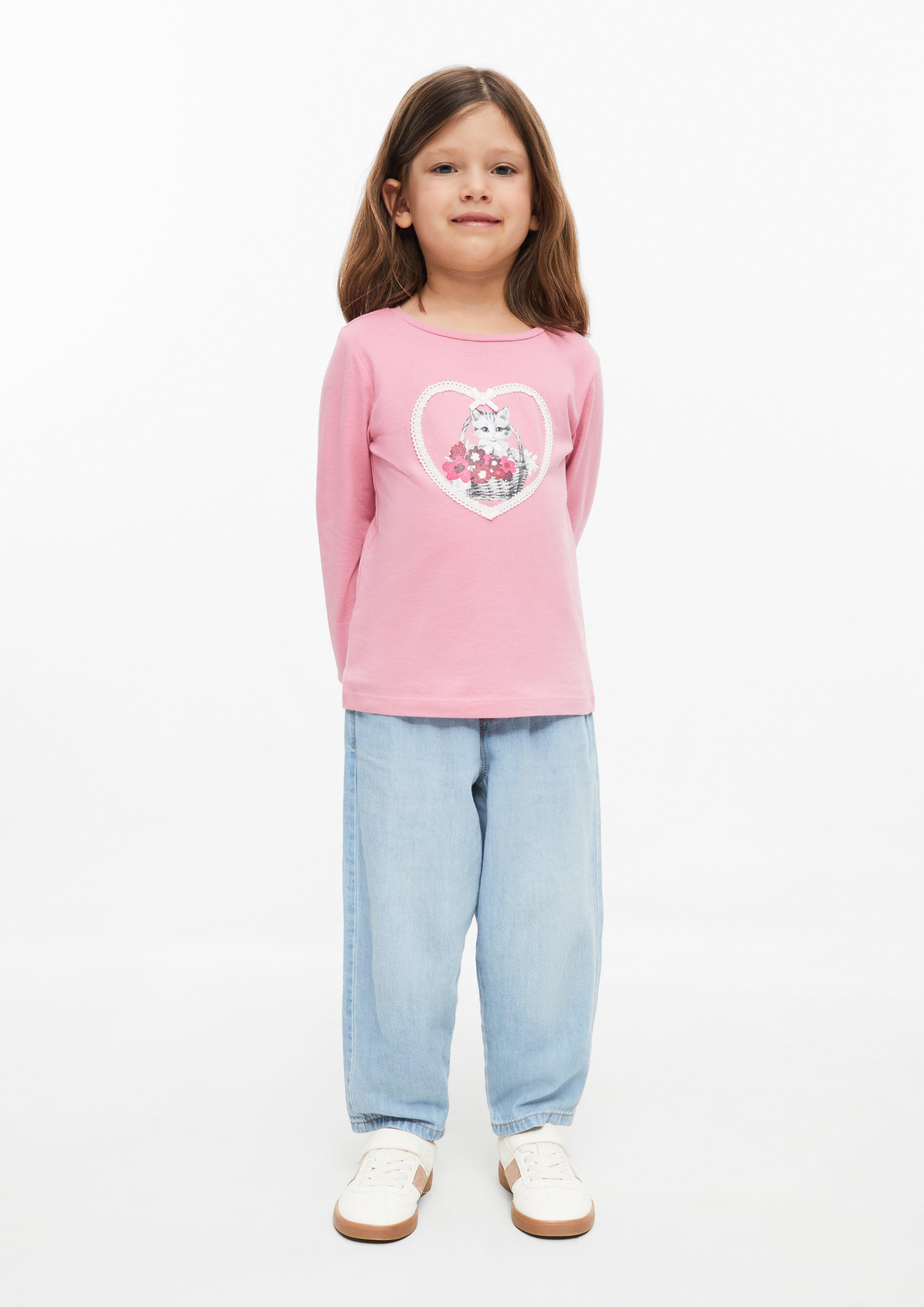 Kinder T-Shirt in pink von s.Oliver