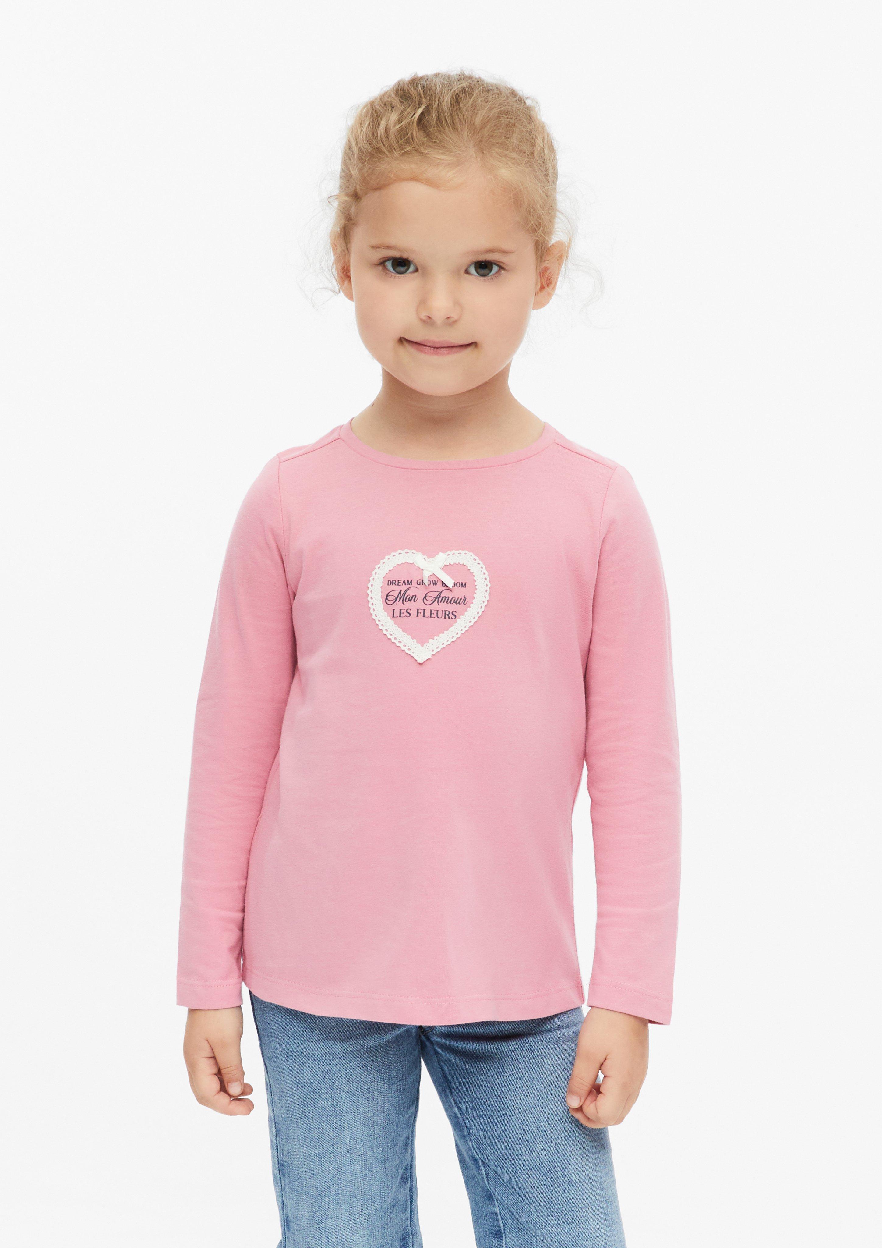 Kinder T-Shirt in pink von s.Oliver