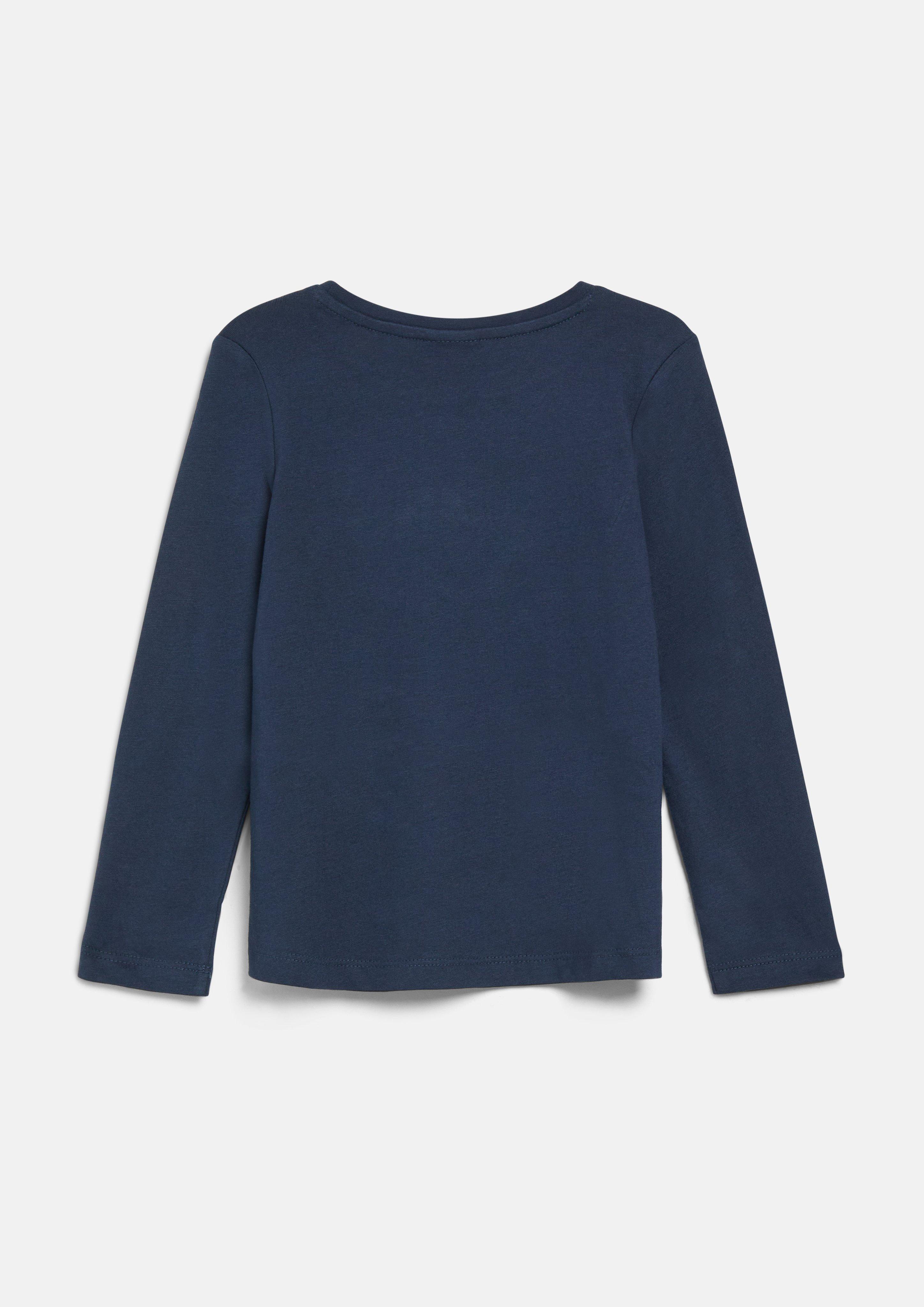 Junior T-shirt in blauw van s.Oliver
