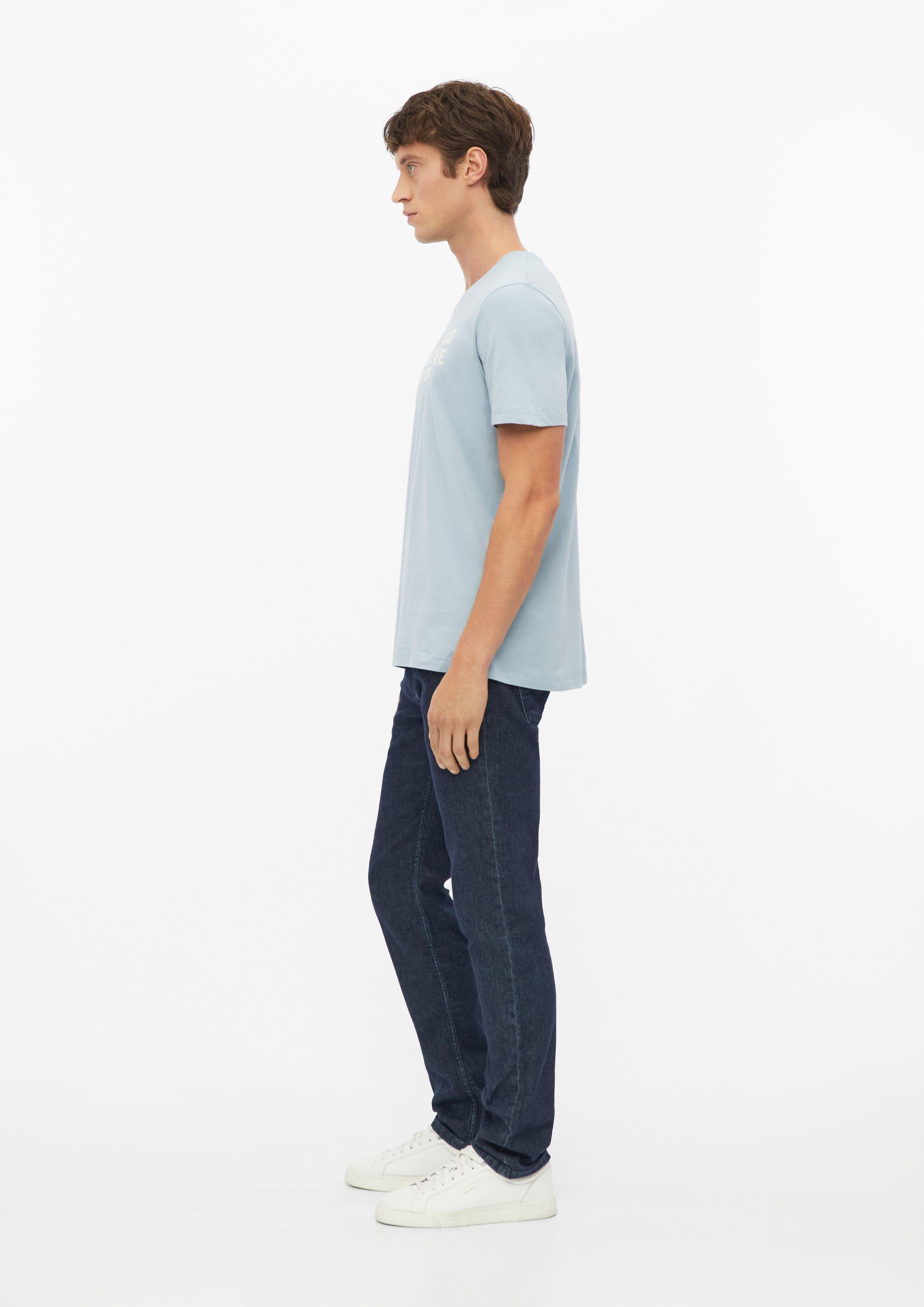 Men T-shirt with front print, made of 100% cotton in blue by s.Oliver