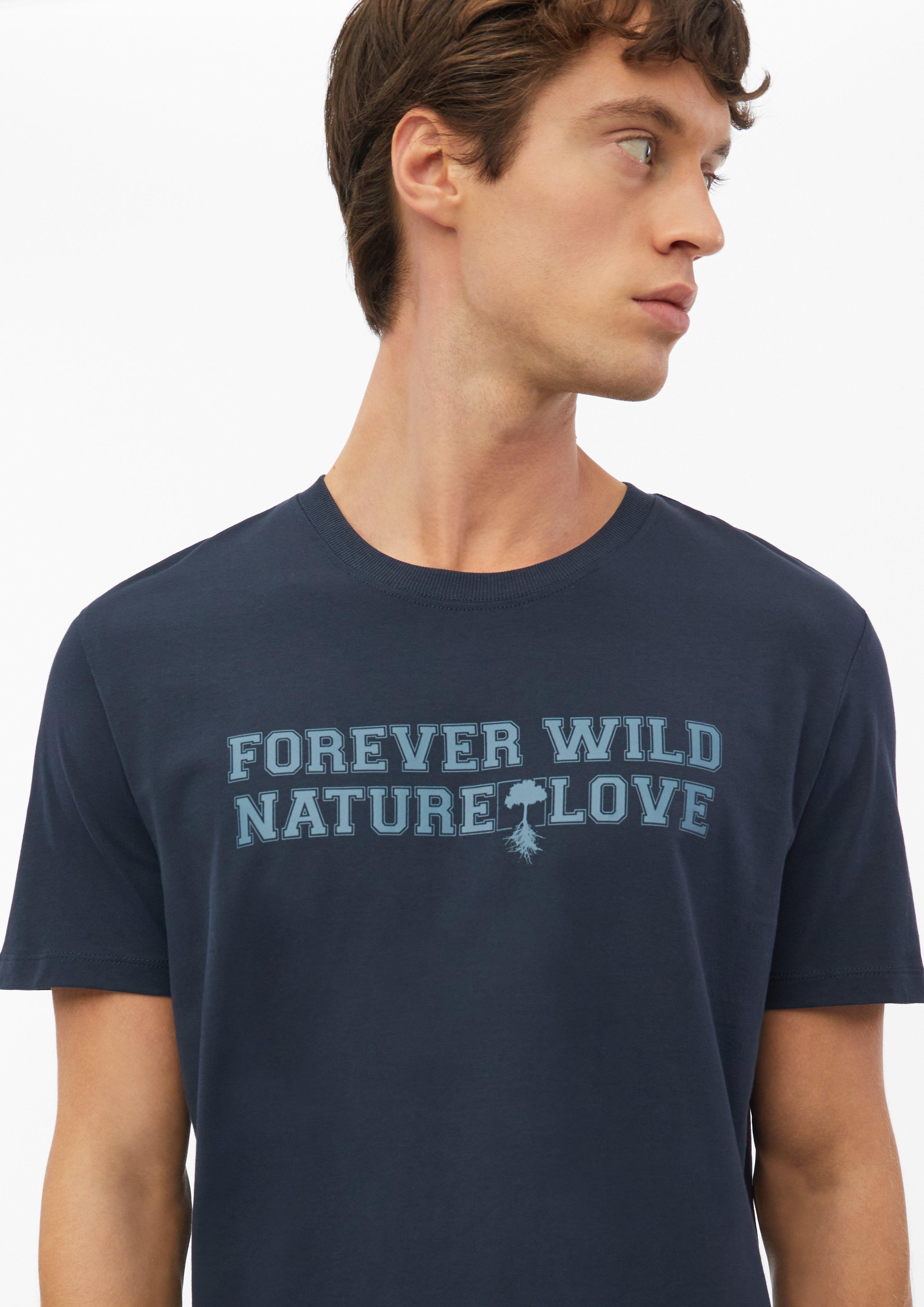 Herren T-Shirt mit Frontprint aus 100% Baumwolle in braun von s.Oliver