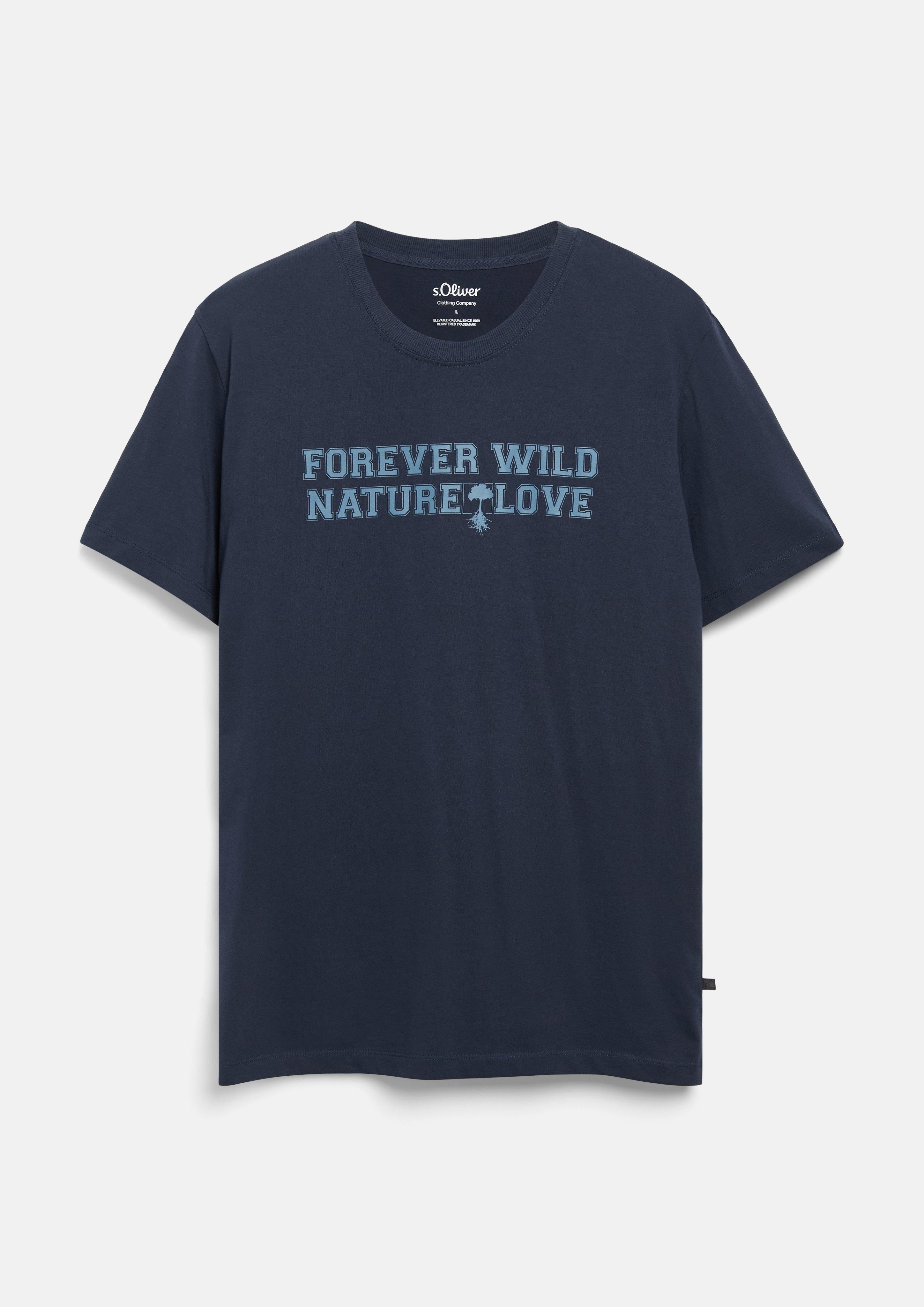 Hommes T-shirt en brun de s.Oliver