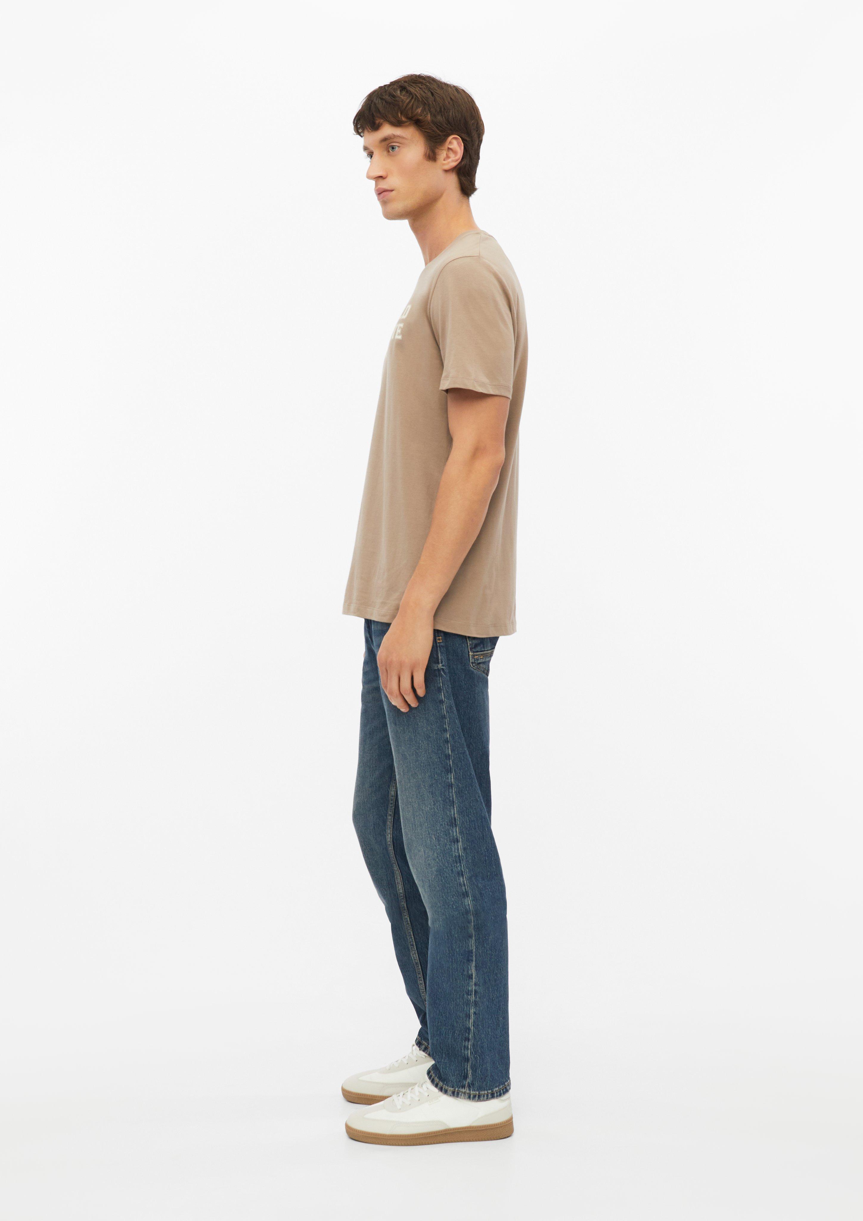 Herren T-Shirt mit Frontprint aus 100% Baumwolle in braun von s.Oliver