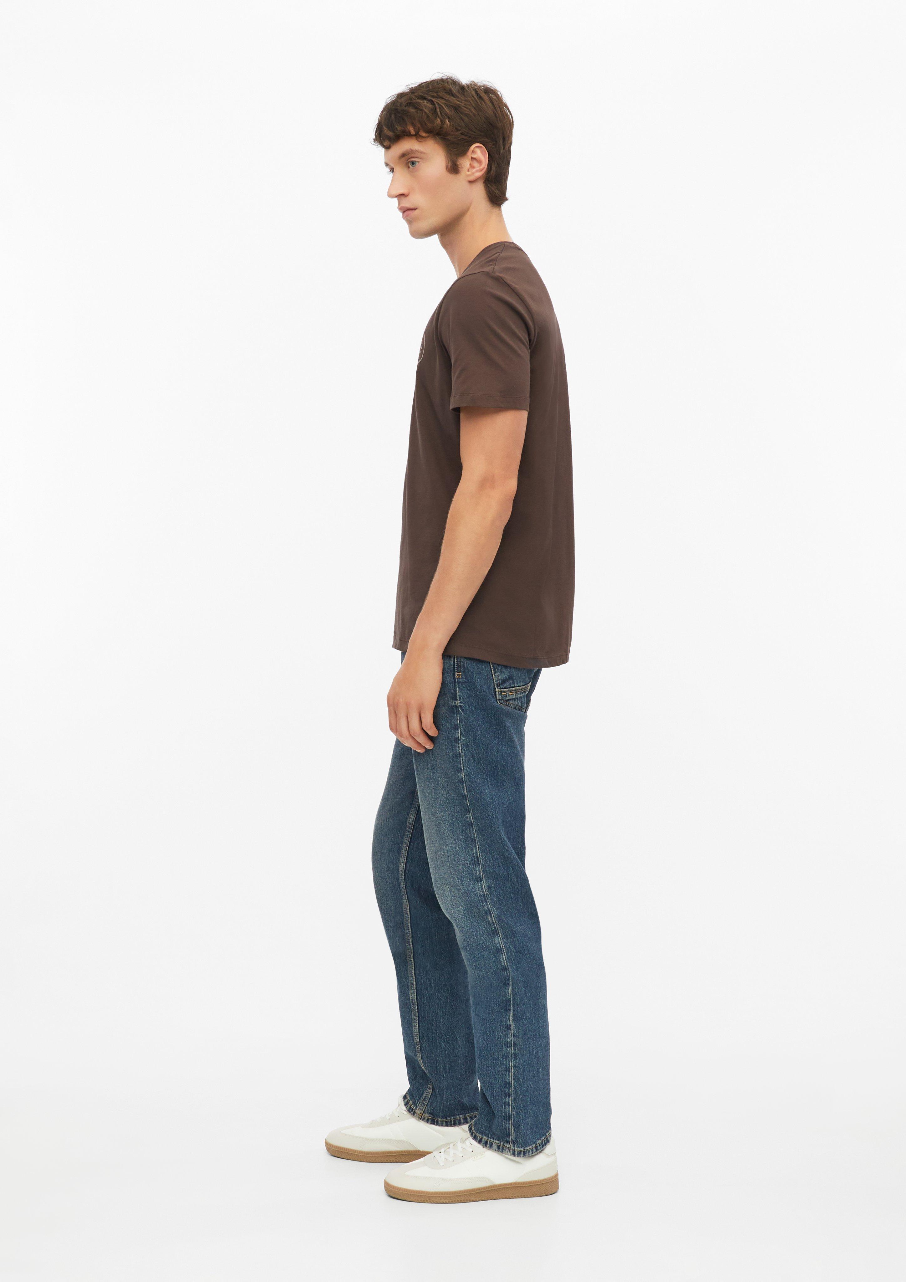 Herren T-Shirt mit Frontprint aus 100% Baumwolle in braun von s.Oliver