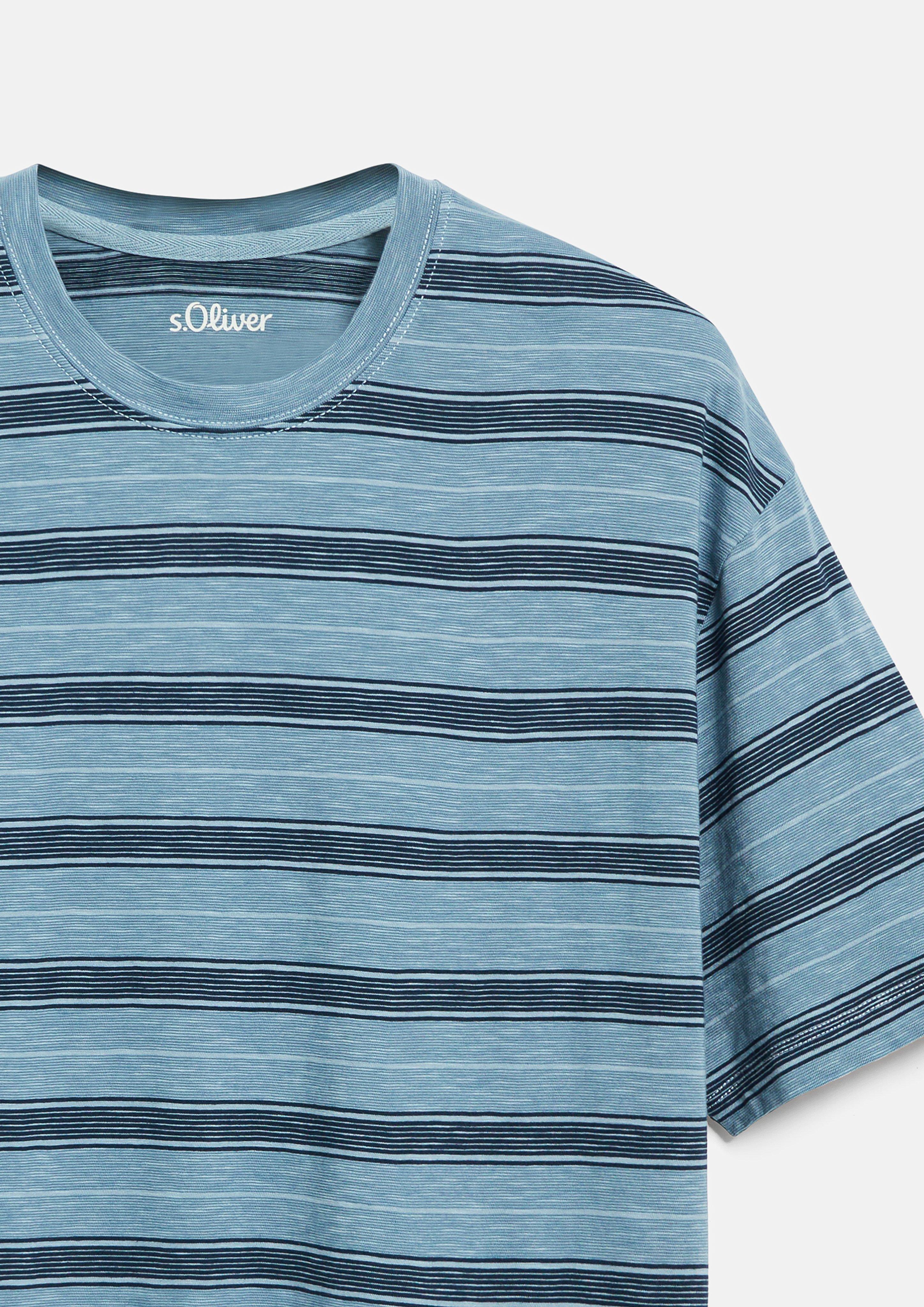 Hommes T-shirt en bleu de s.Oliver