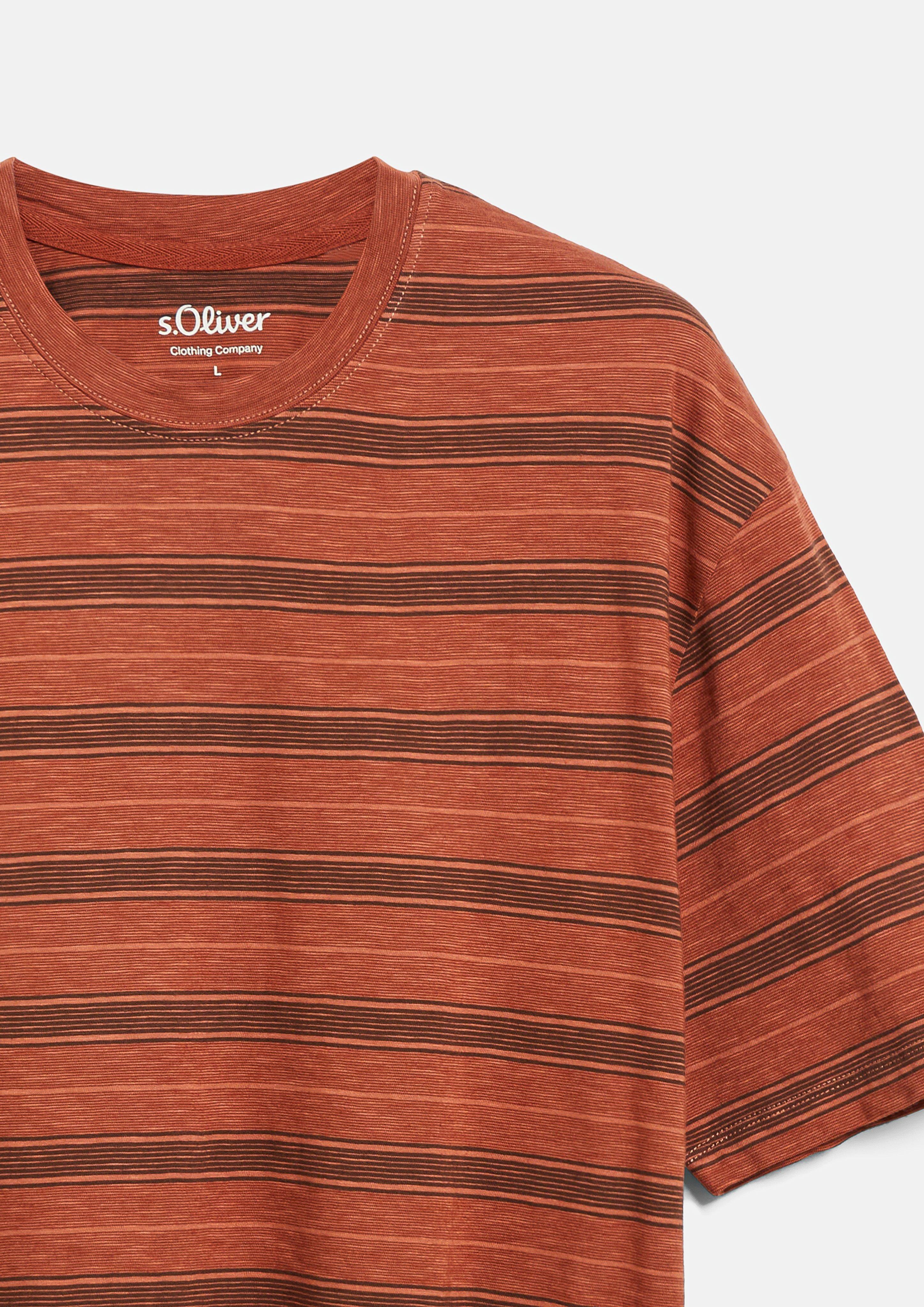 Herren T-Shirt in braun von s.Oliver