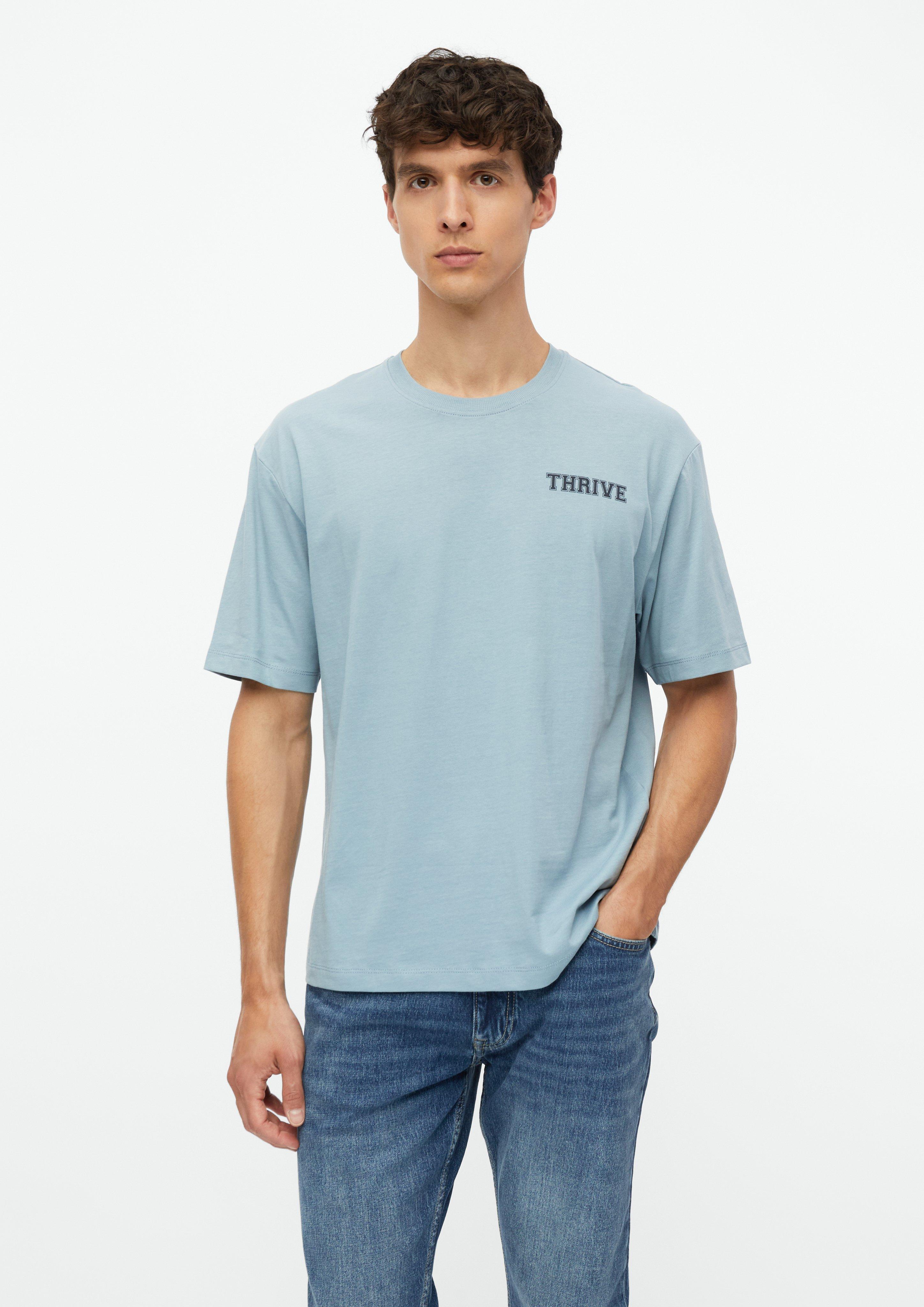Herren T-Shirt mit Print im Modern Fit in hellblau von s.Oliver