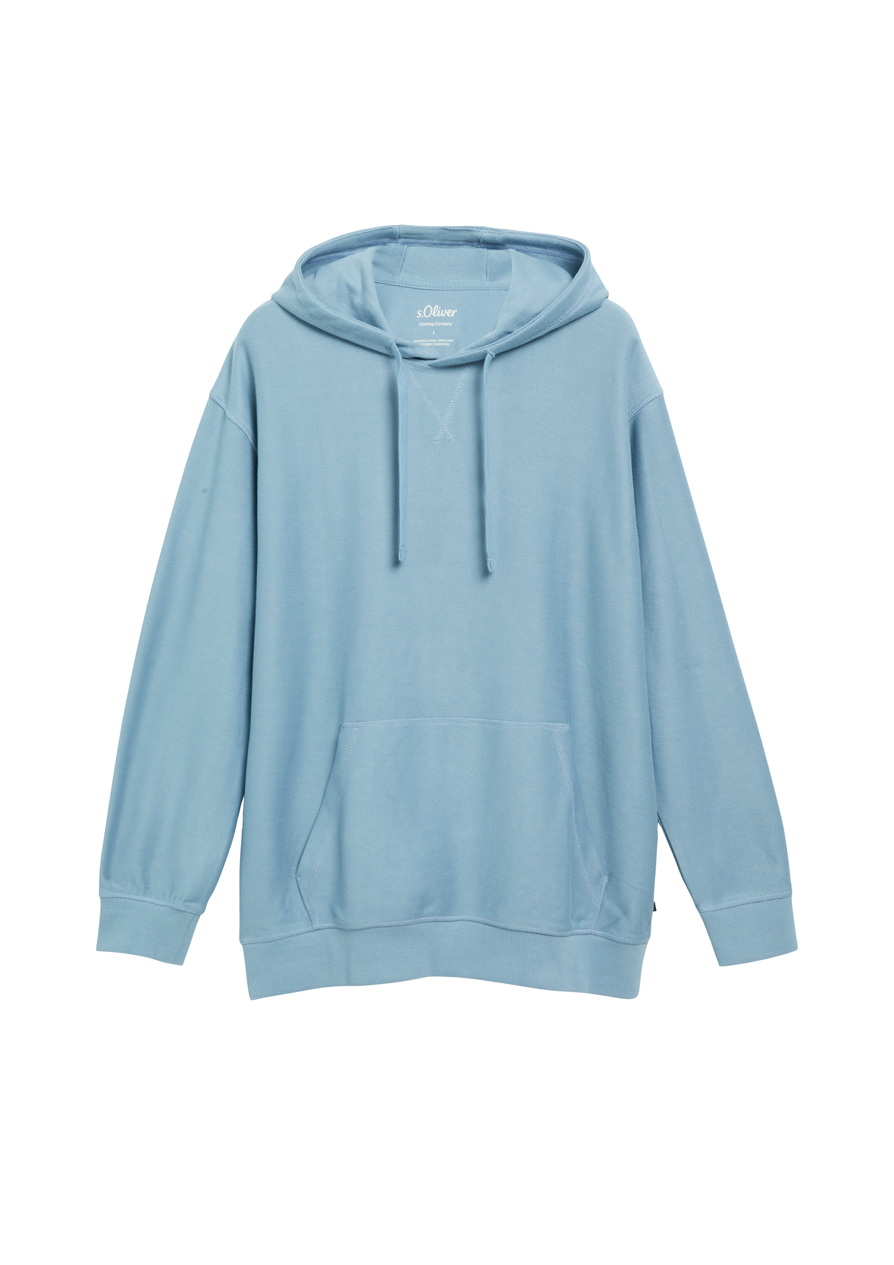 Modern-Fit-Hoodie aus Twill-Jersey