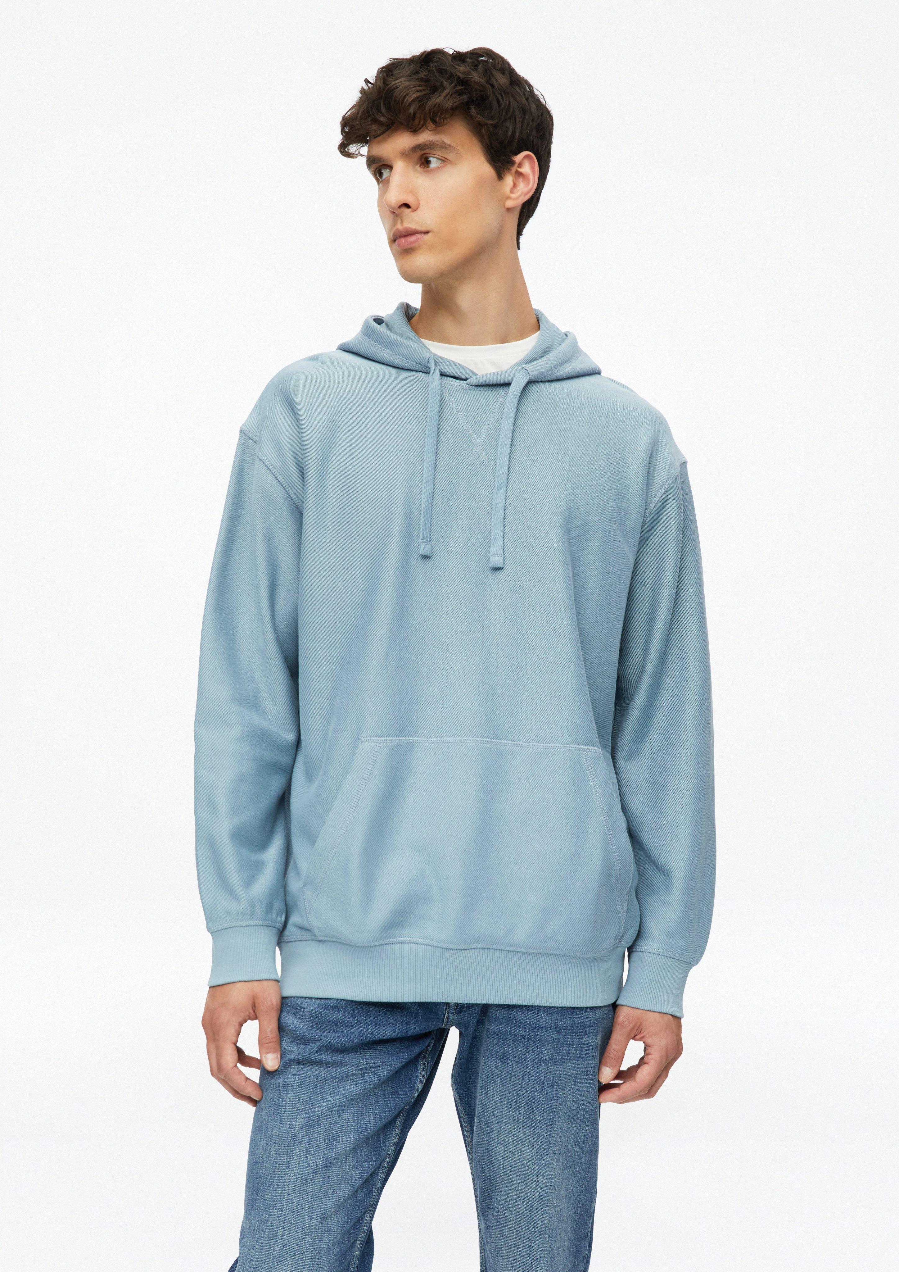 Modern-Fit-Hoodie aus Twill-Jersey in Farbe hellblau von s.Oliver
