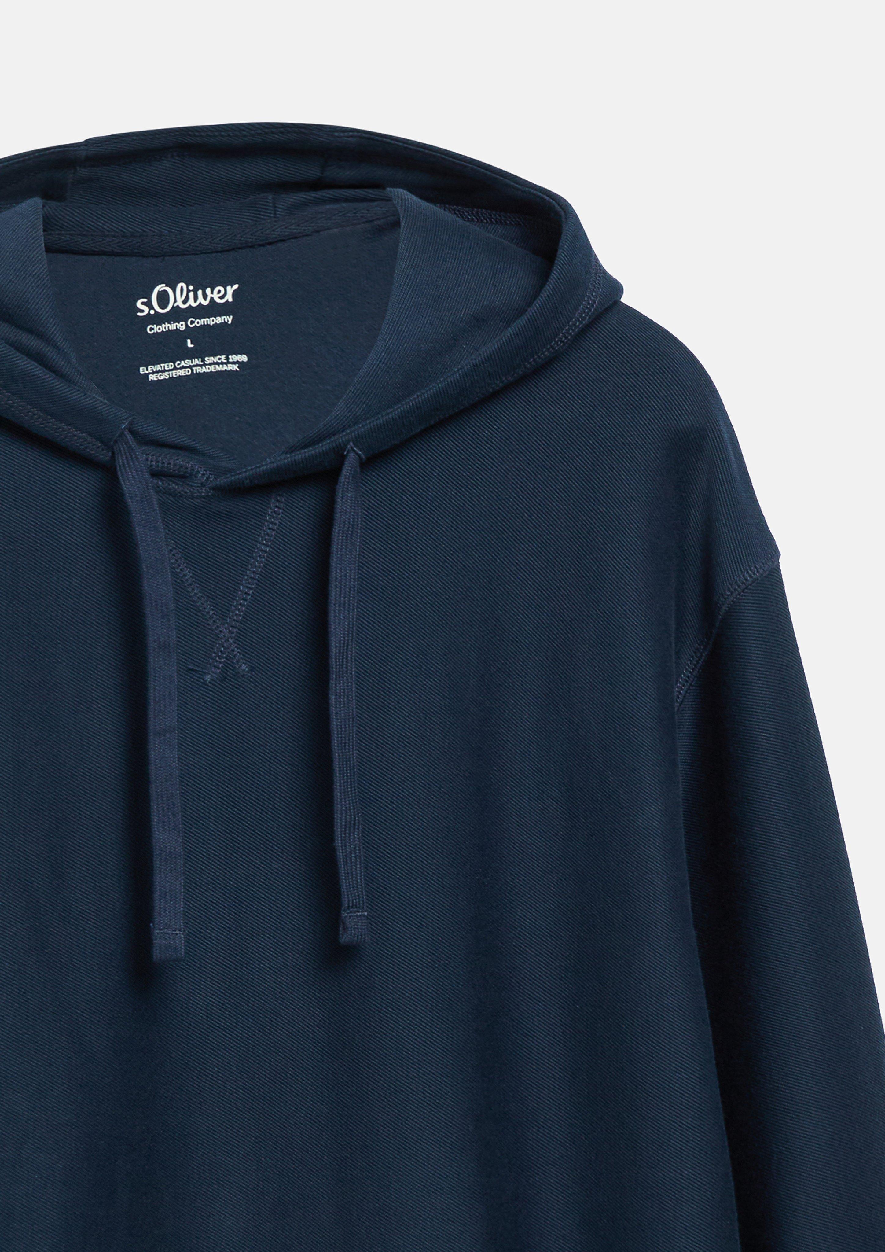 Heren Sweatshirt in blauw van s.Oliver