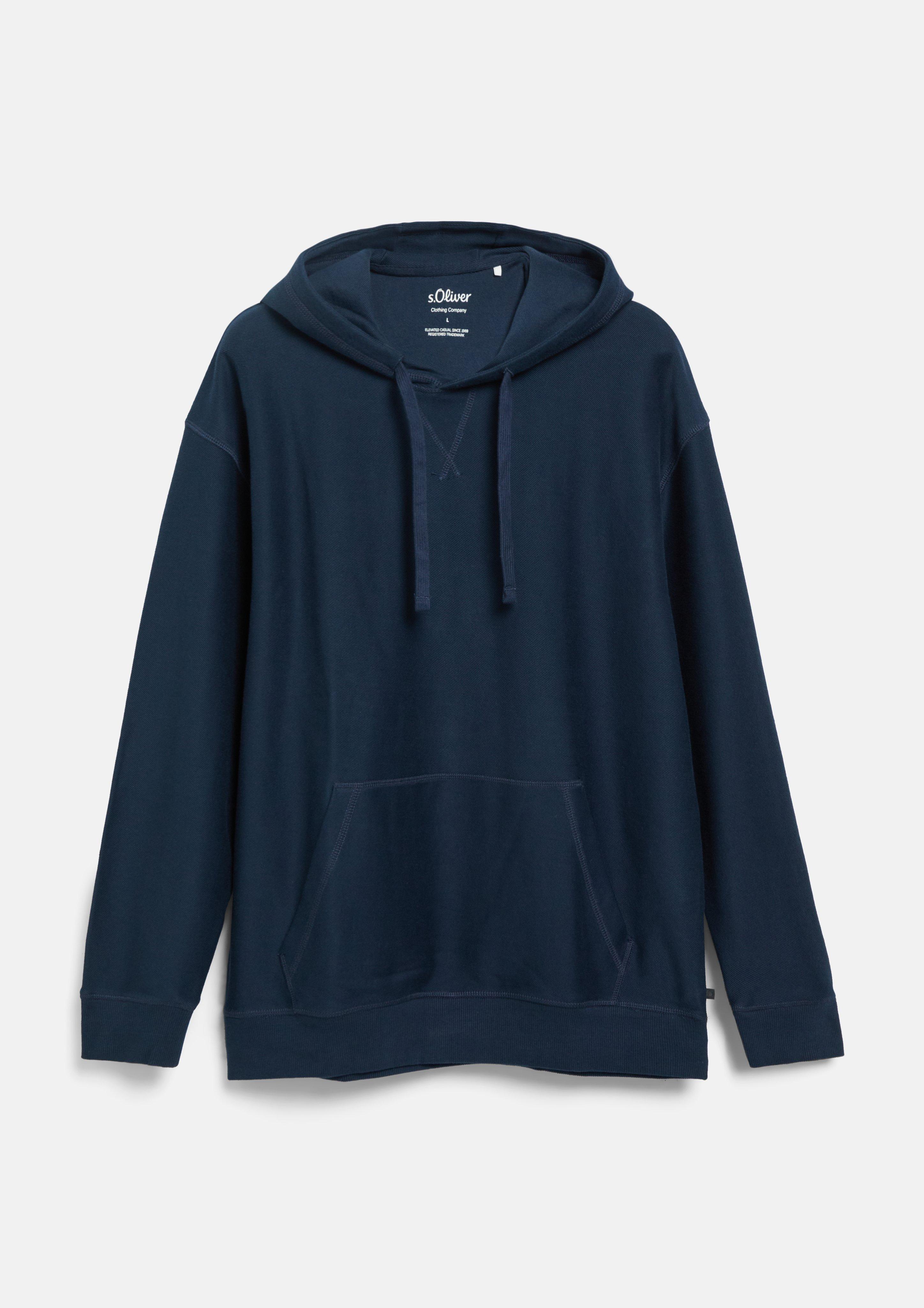 Heren Sweatshirt in blauw van s.Oliver