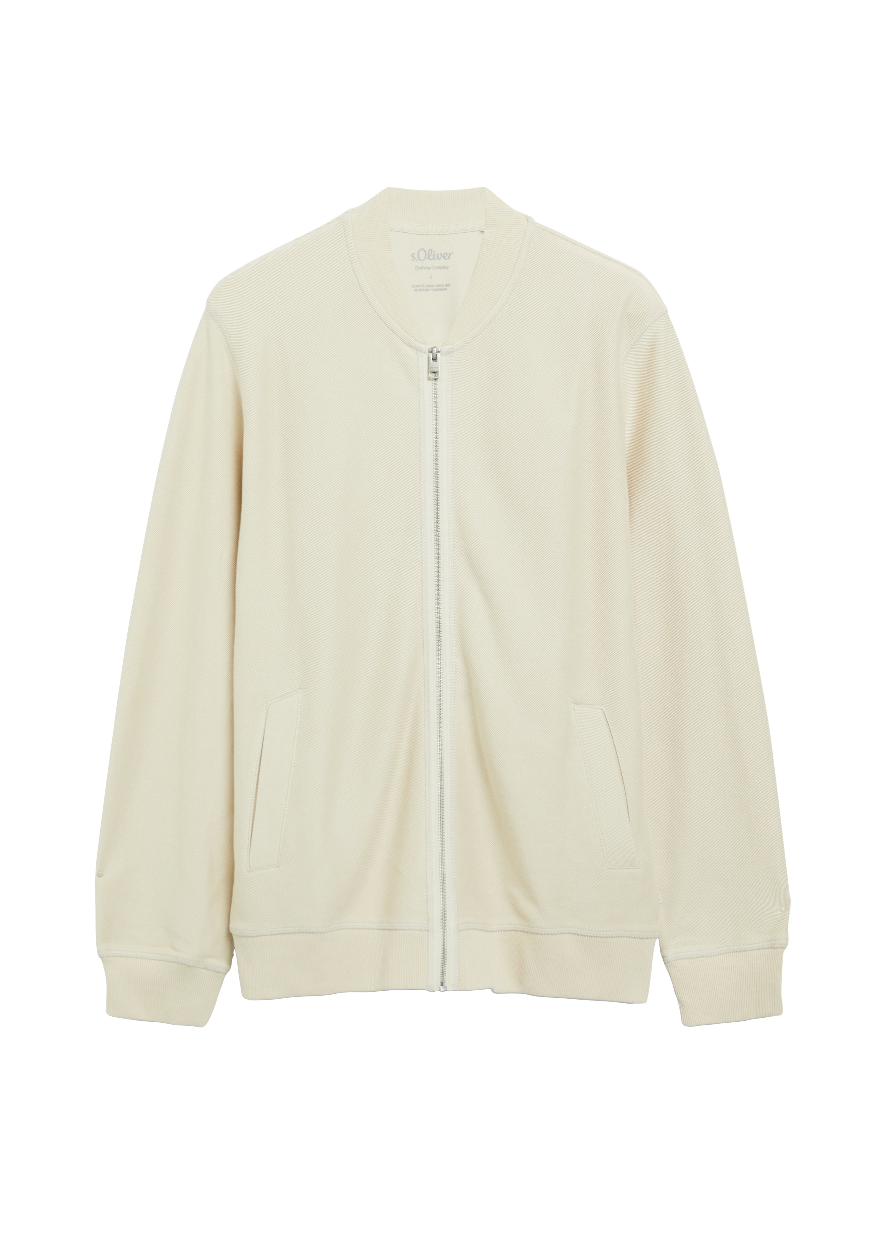 Sweatblouson van twill-jersey