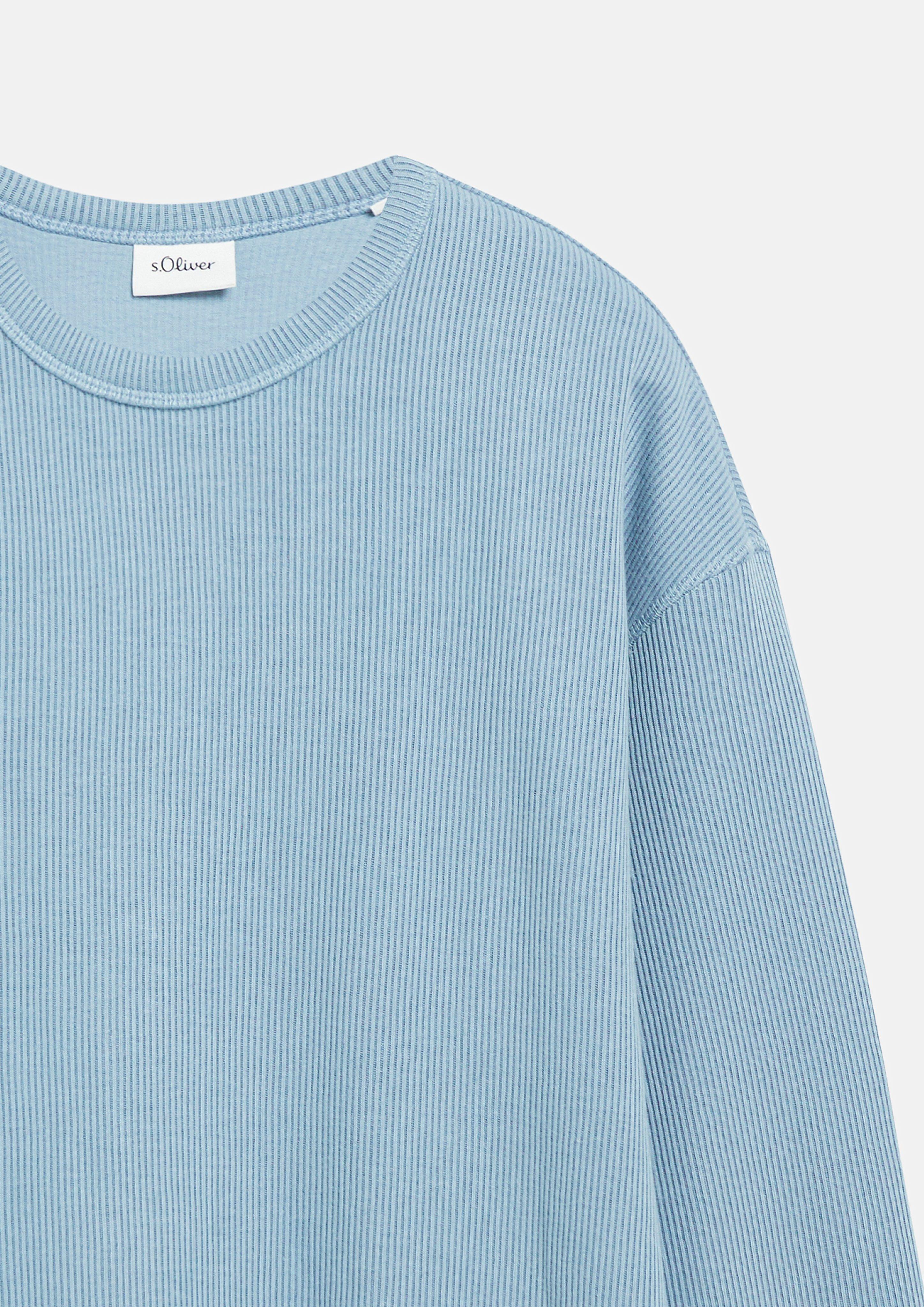 Hommes Sweat-shirt en bleu de s.Oliver