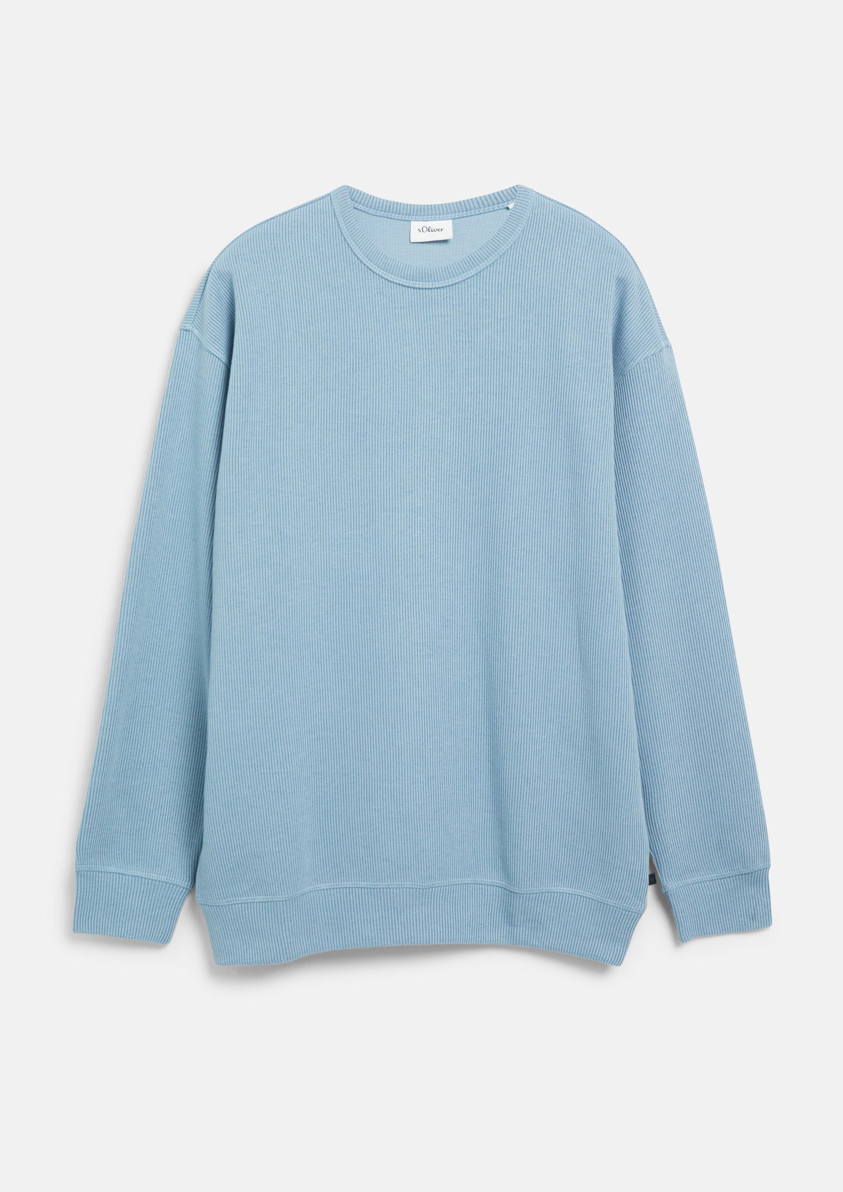 Hommes Sweat-shirt en bleu clair de s.Oliver