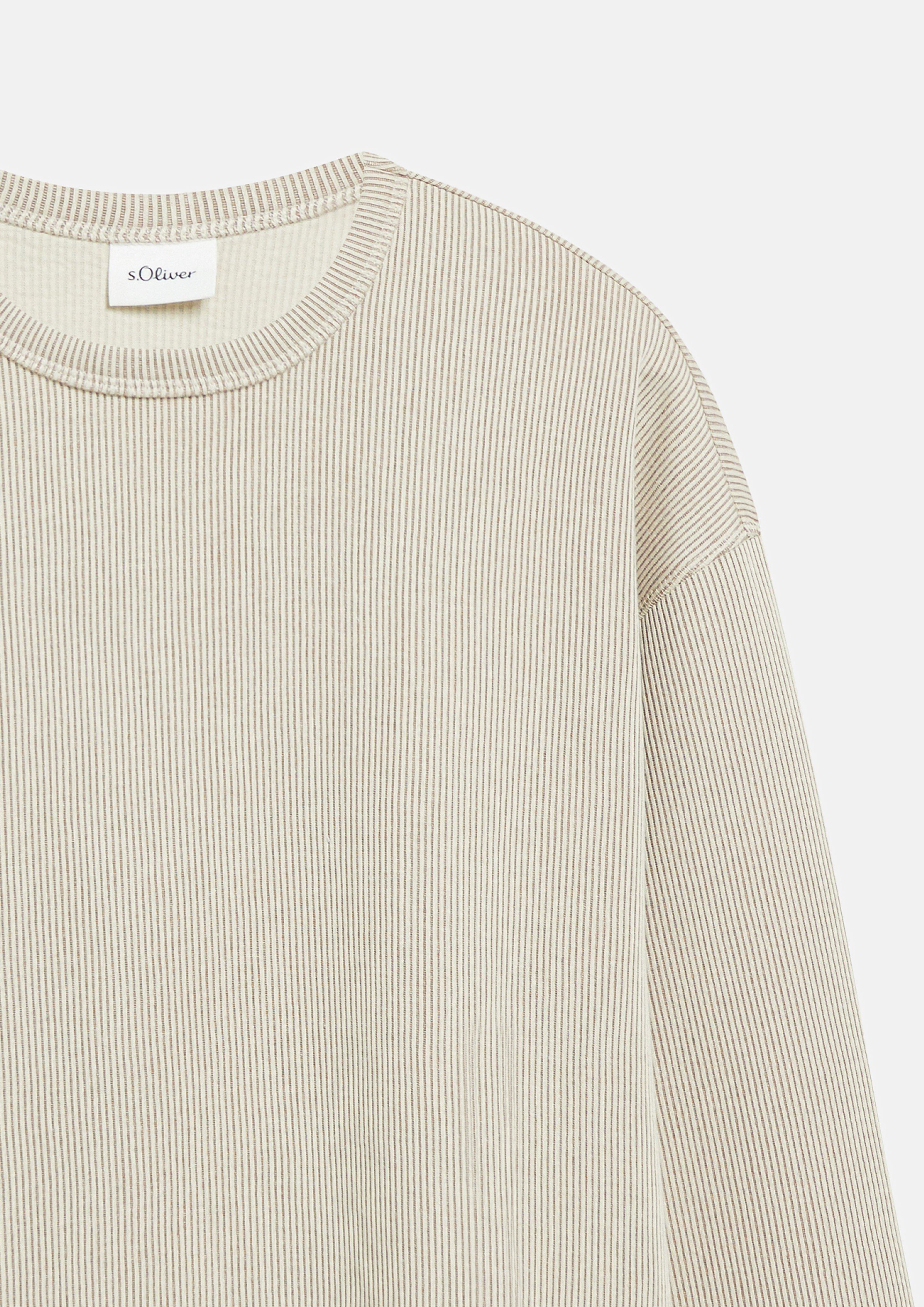 Herren Sweatshirt in beige von s.Oliver
