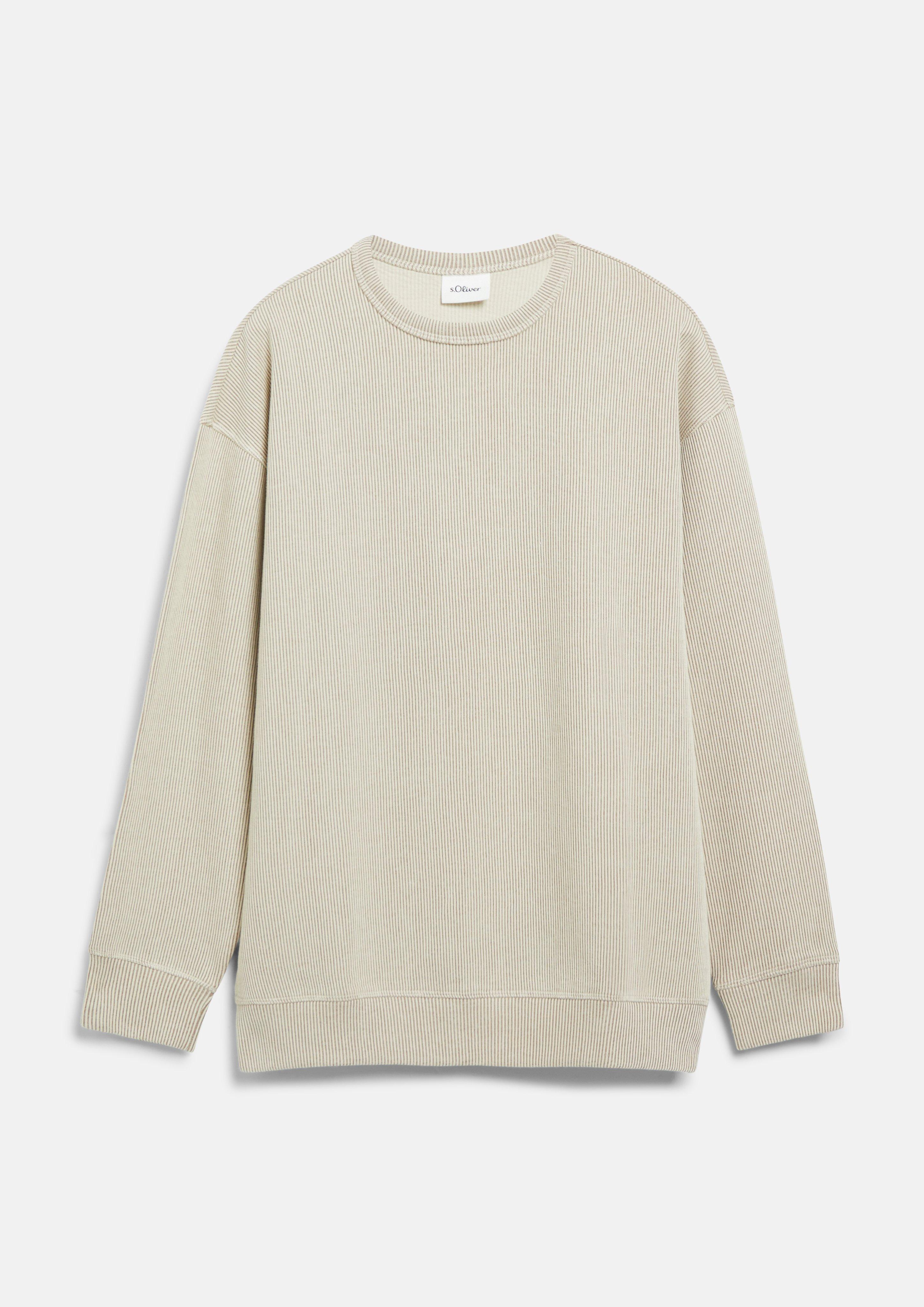 Herren Sweatshirt in beige von s.Oliver