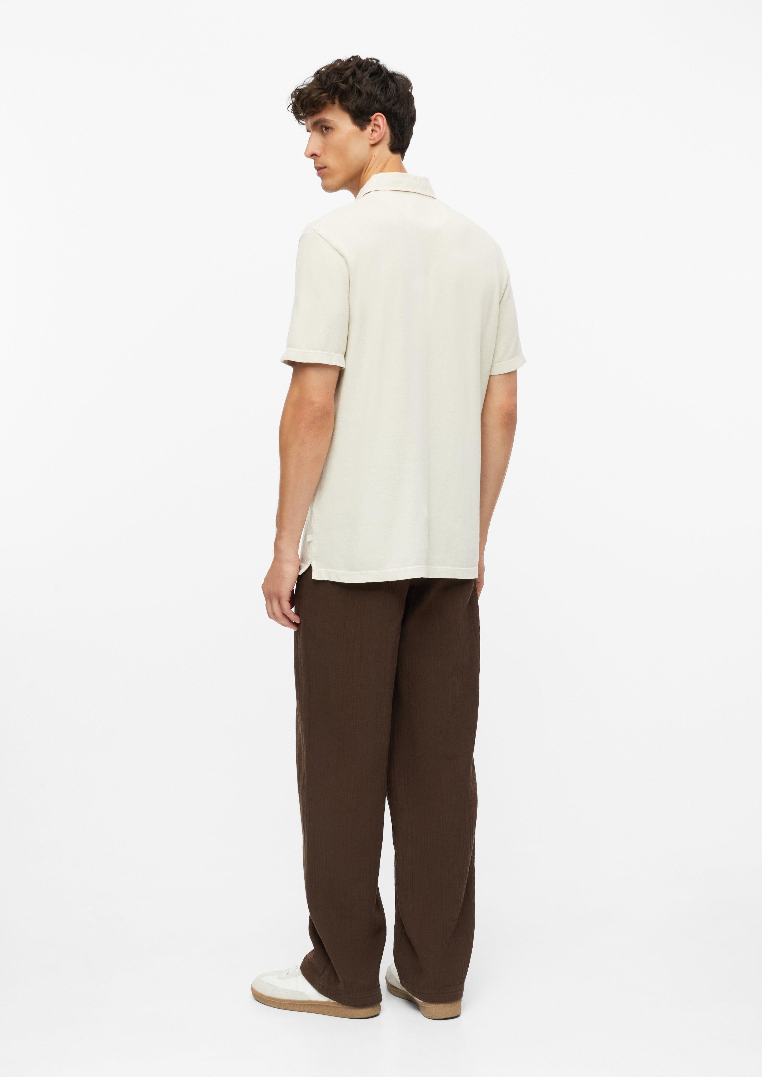Herren Polo-Shirt in beige von s.Oliver