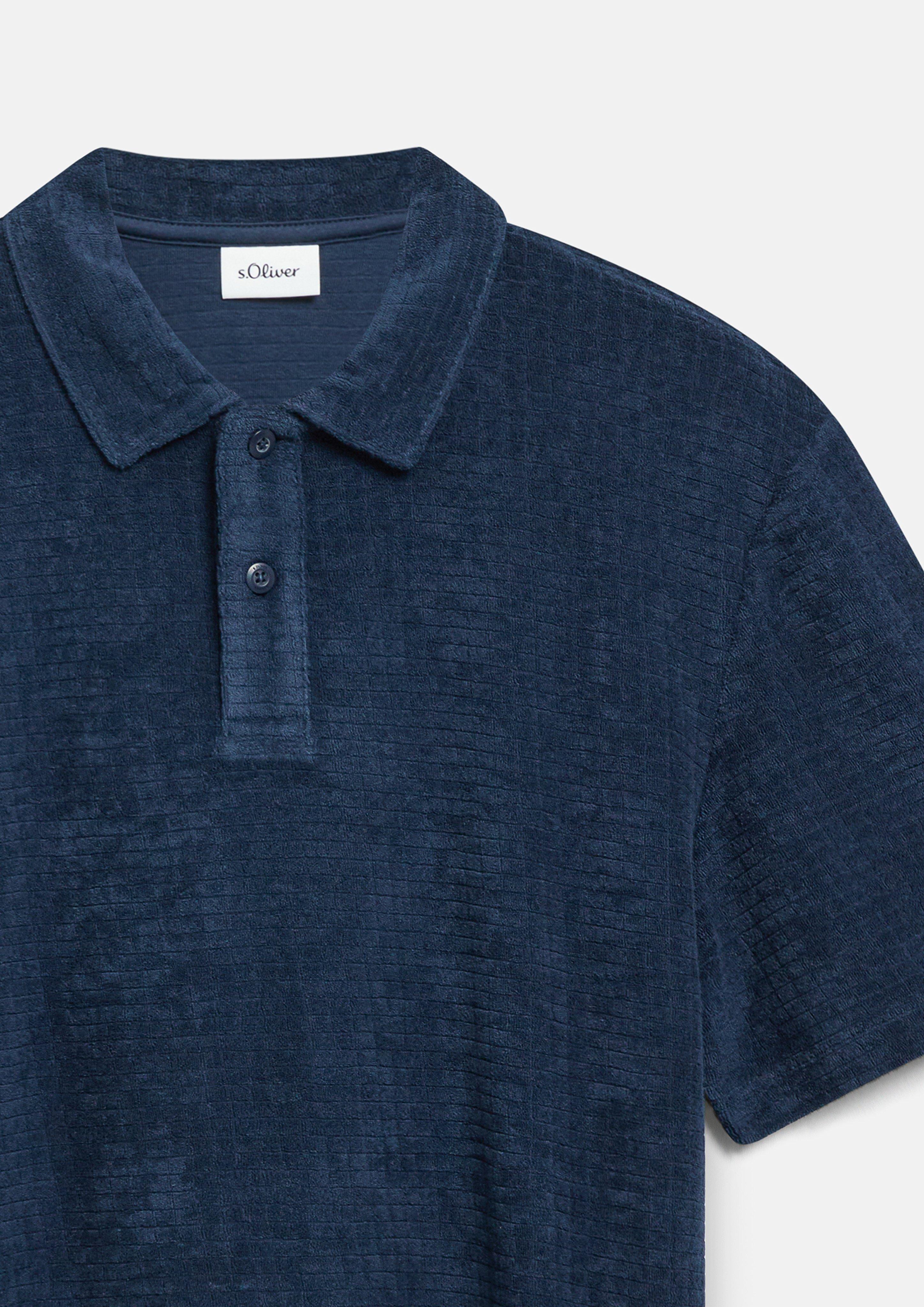 Men Polo Shirt in blue by s.Oliver