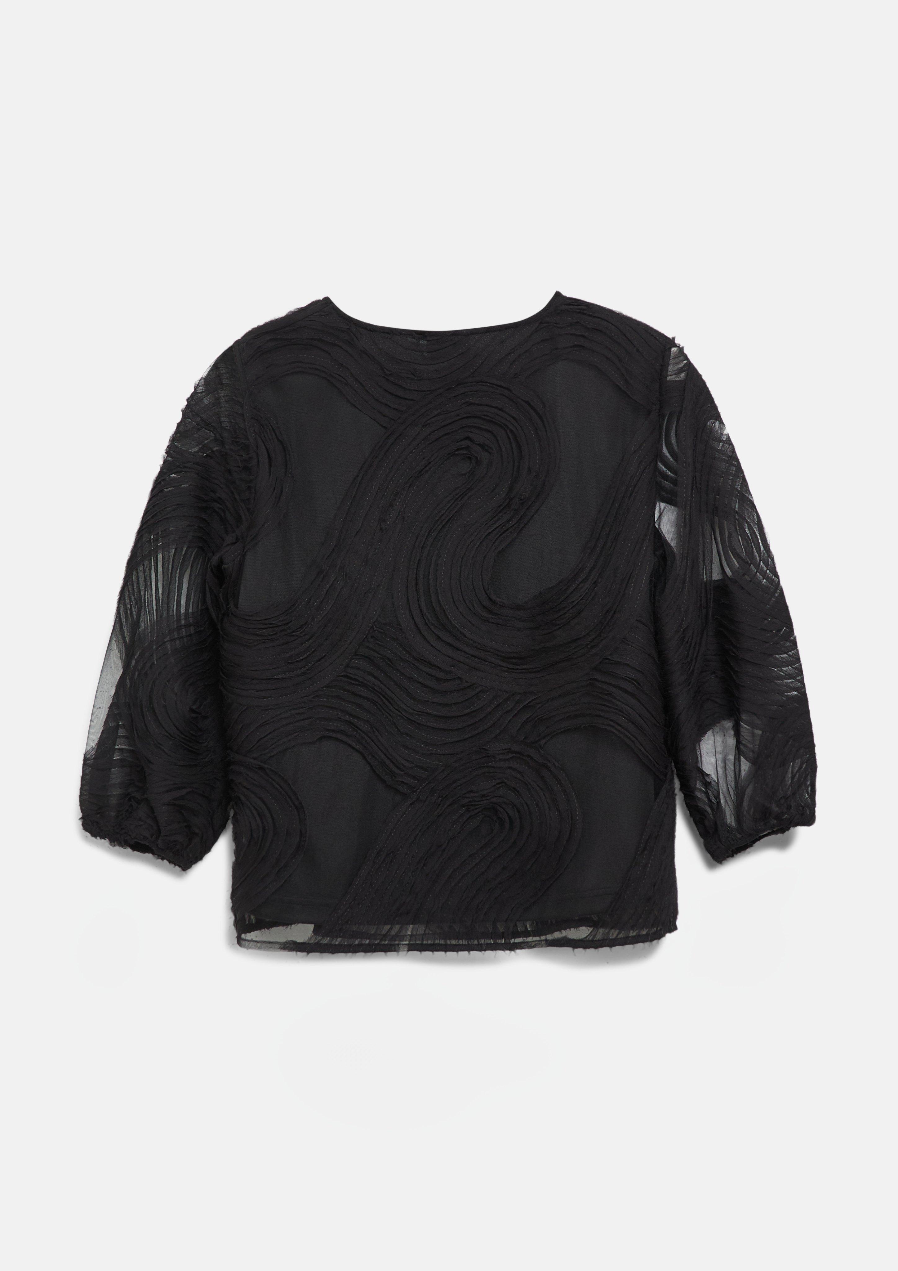 Femmes Blouse en noir de s.Oliver BLACK LABEL