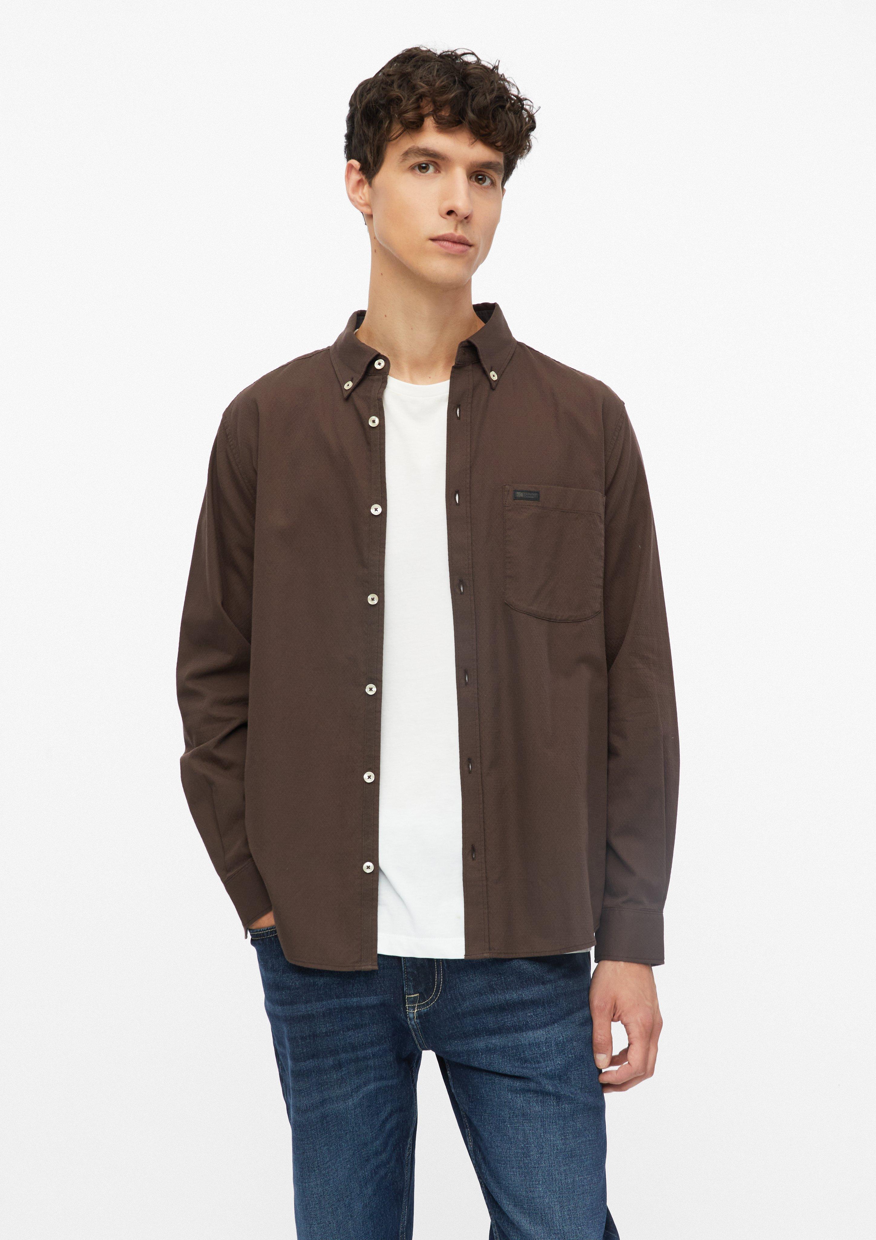 Hommes Chemise en brun de s.Oliver
