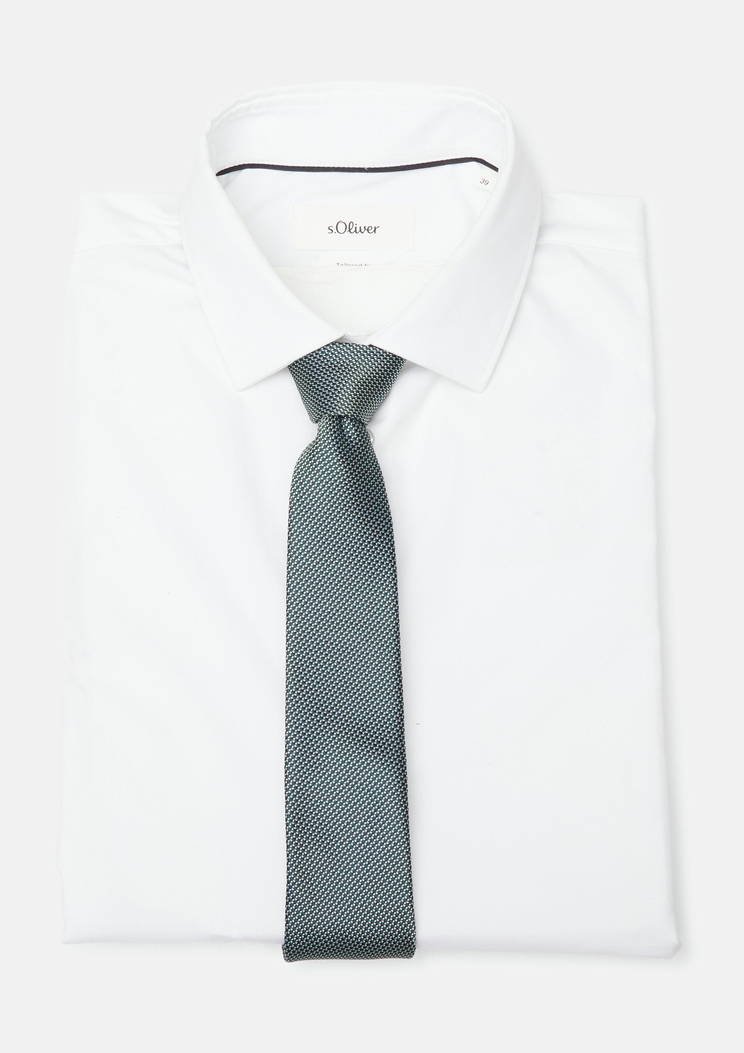 Herren Krawatte in türkis von s.Oliver BLACK LABEL