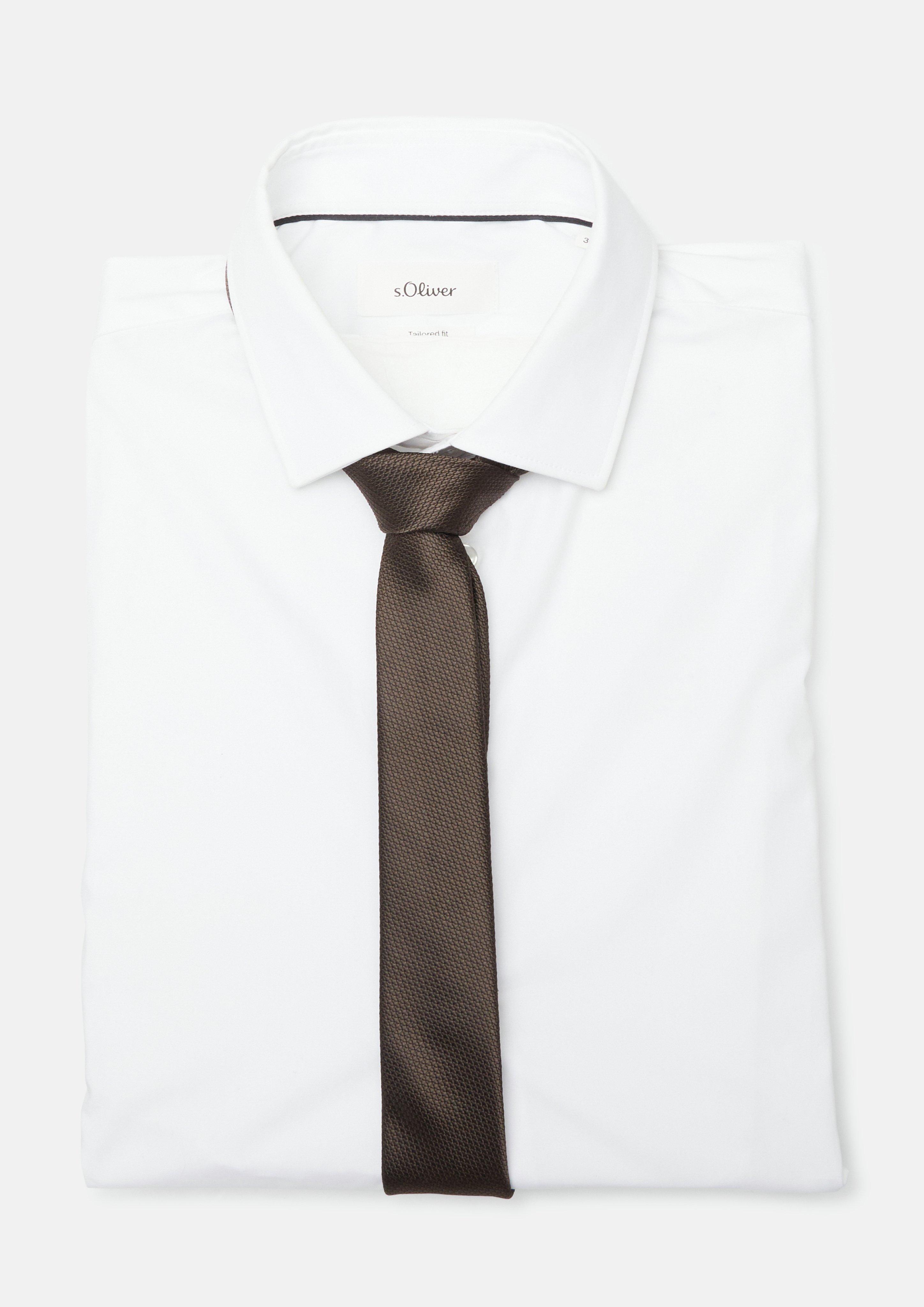 Herren Krawatte in braun von s.Oliver BLACK LABEL