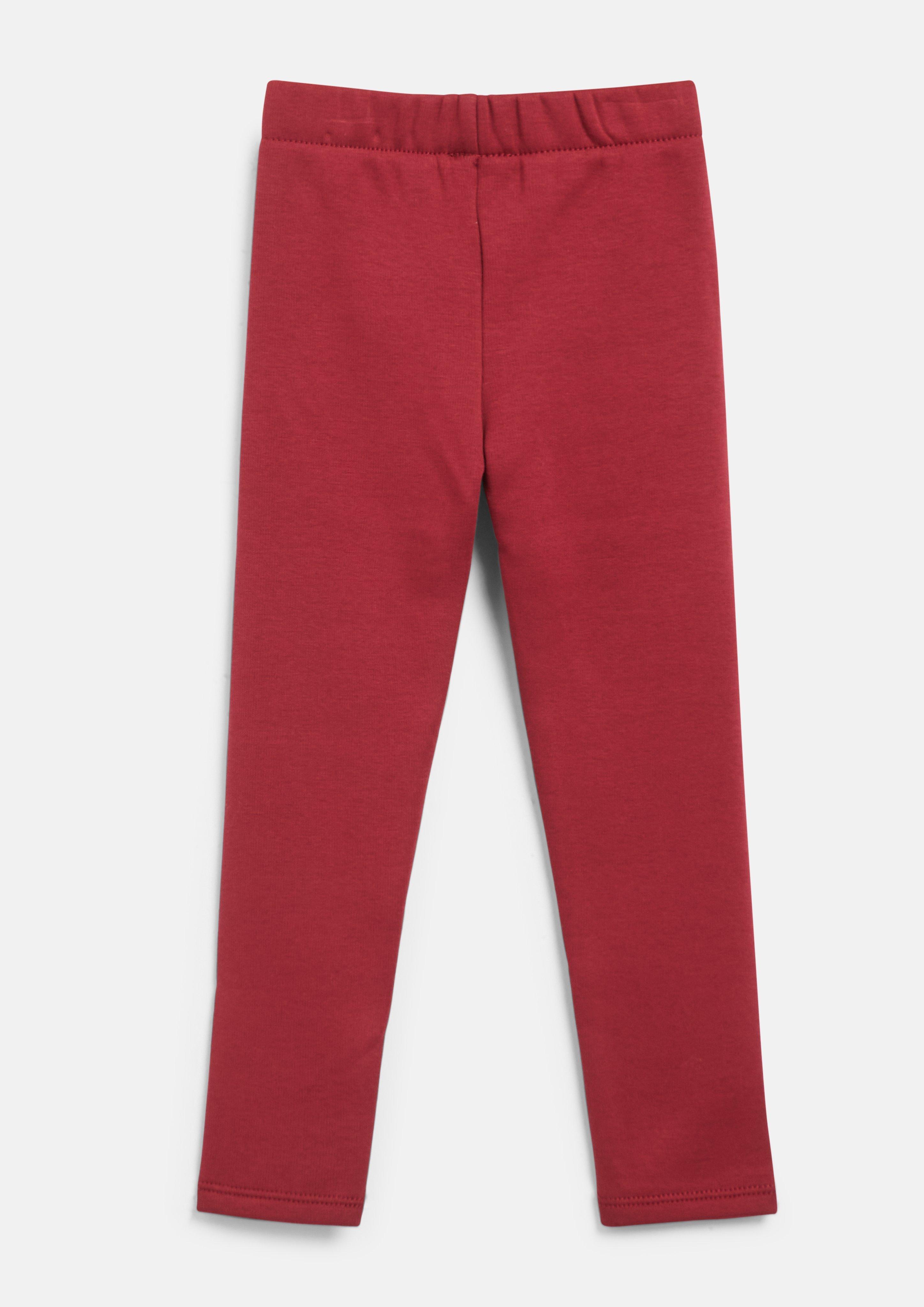 Junior Leggings en polaire thermique avec taille élastiquée en rouge de s.Oliver
