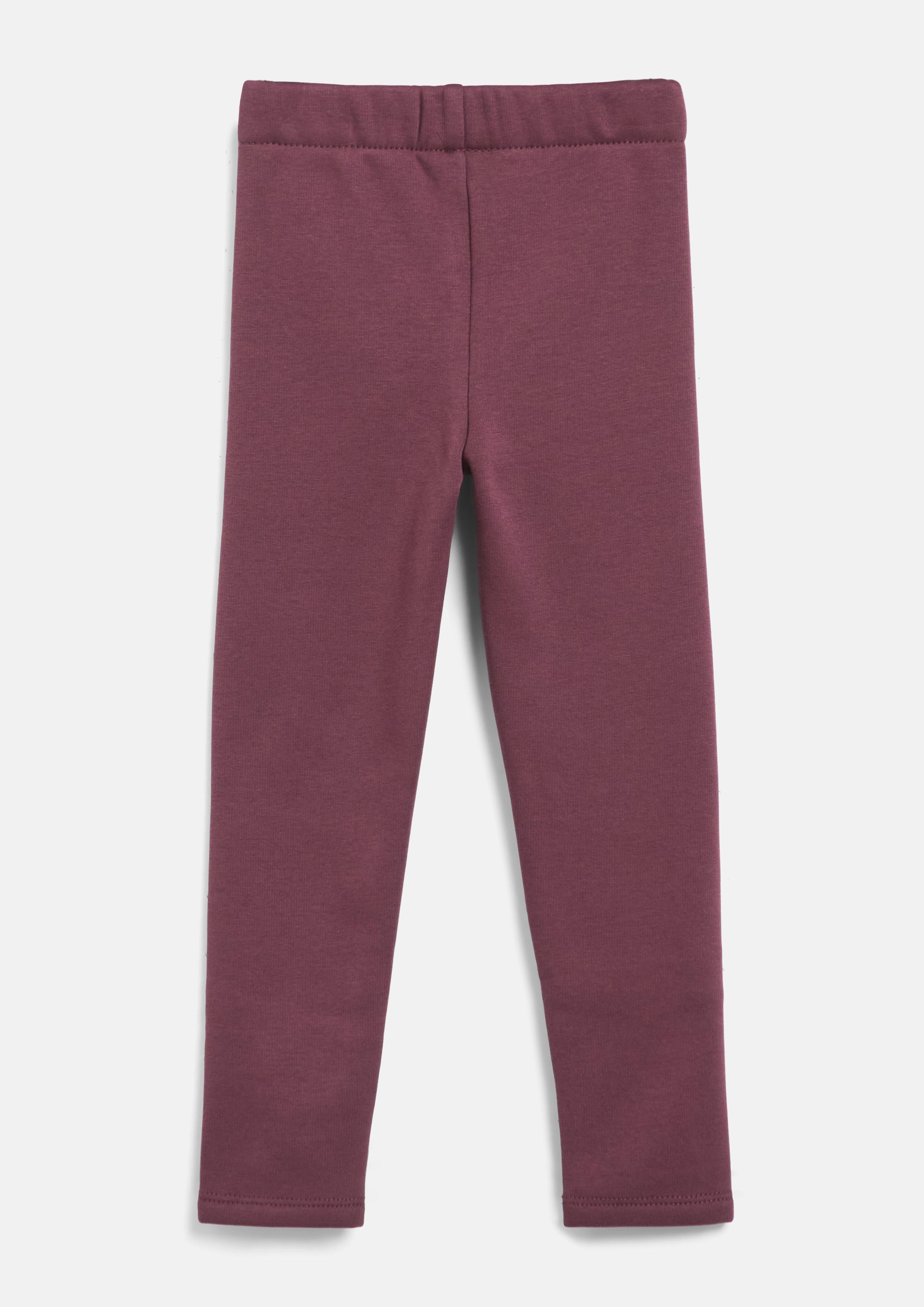 Junior Leggings en polaire thermique avec taille élastiquée en rouge de s.Oliver