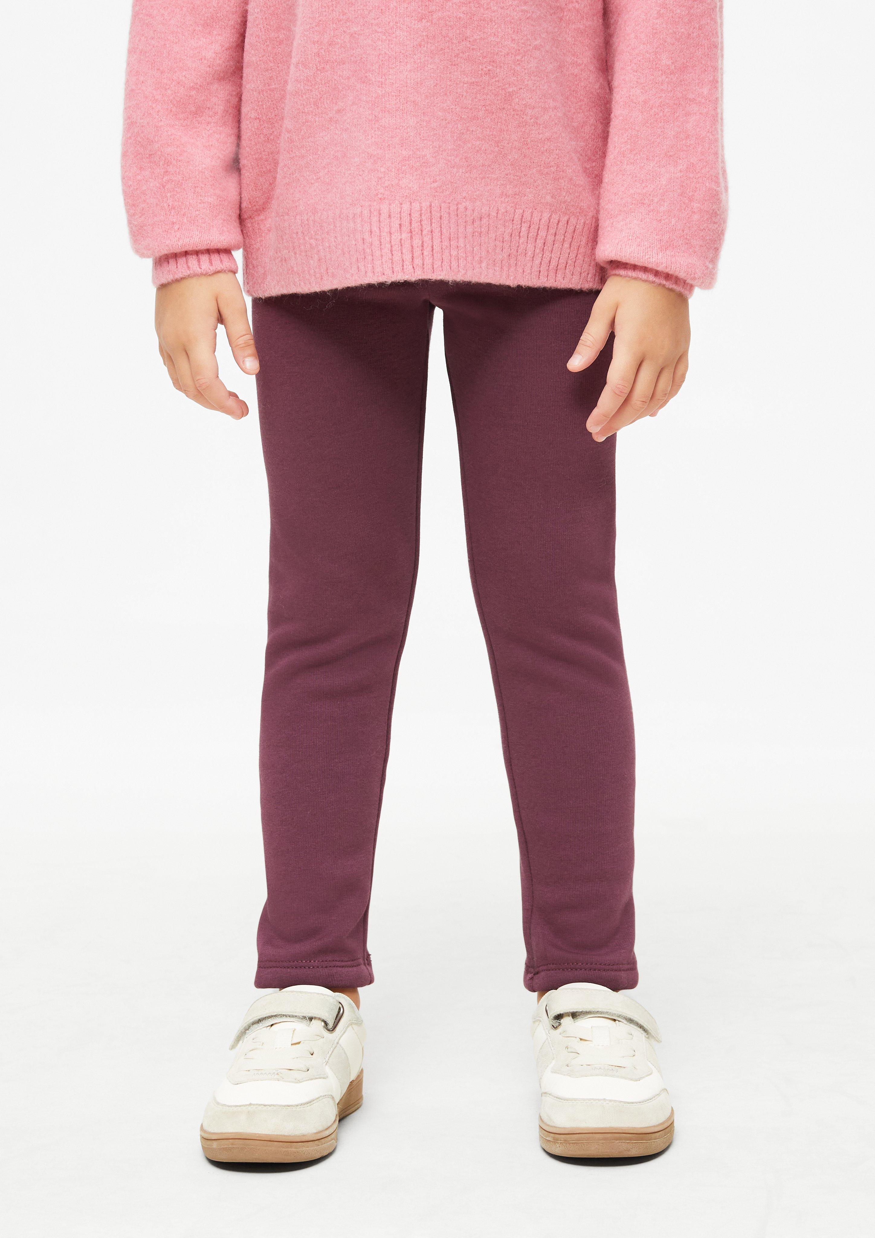 Junior Leggings en polaire thermique avec taille élastiquée en rouge de s.Oliver