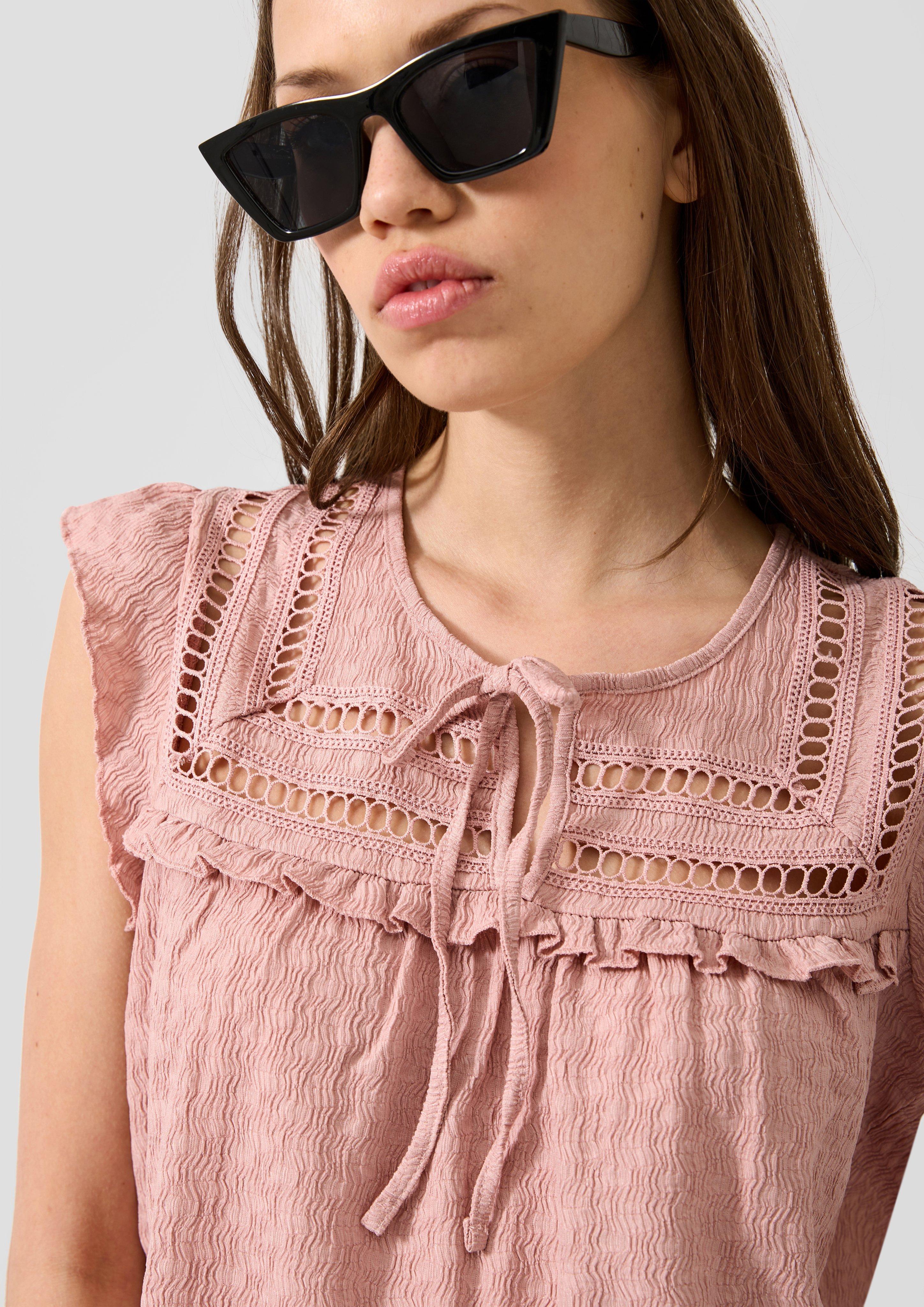 Femmes T-shirt en rose de QS