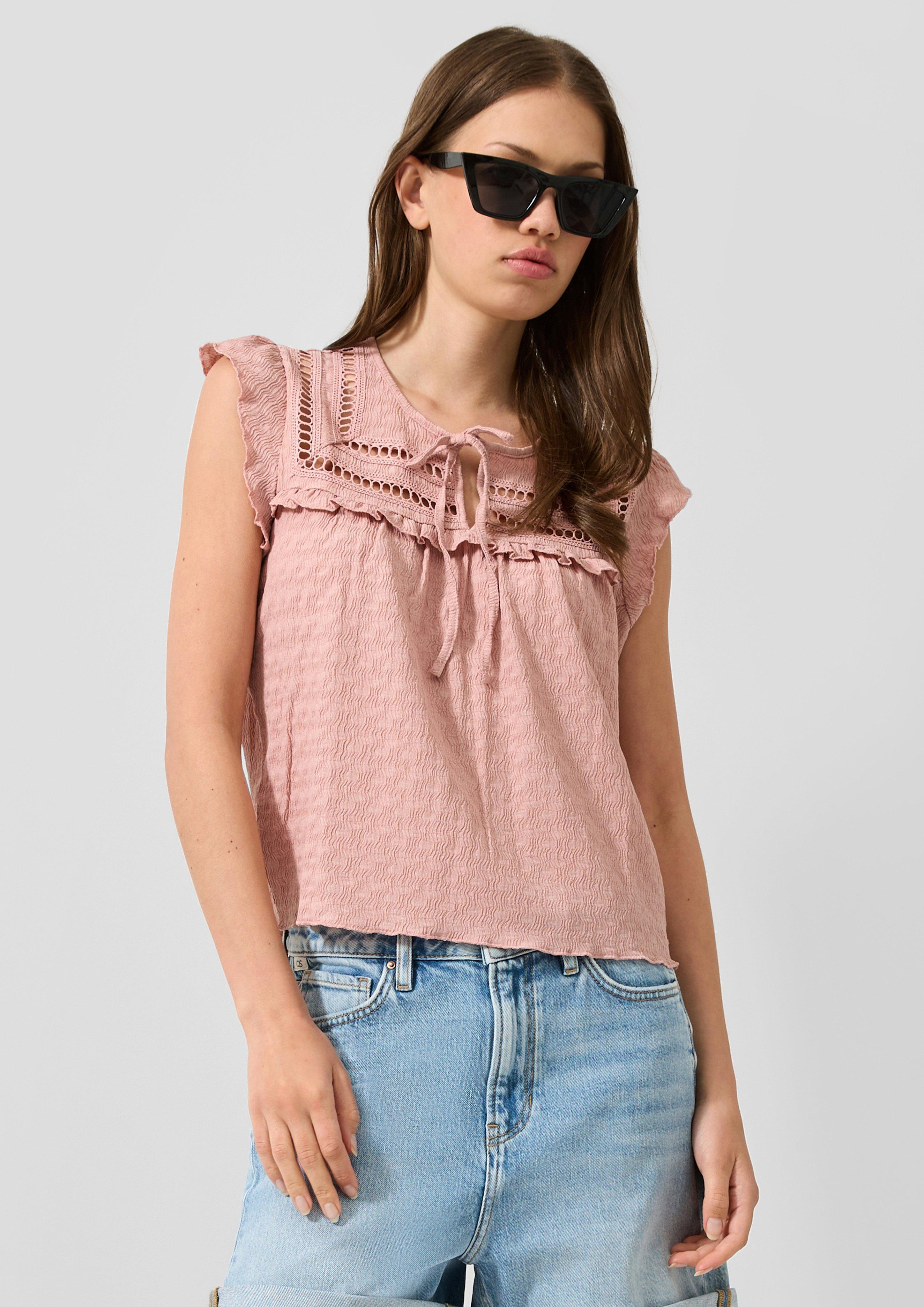Femmes T-shirt en rose de QS