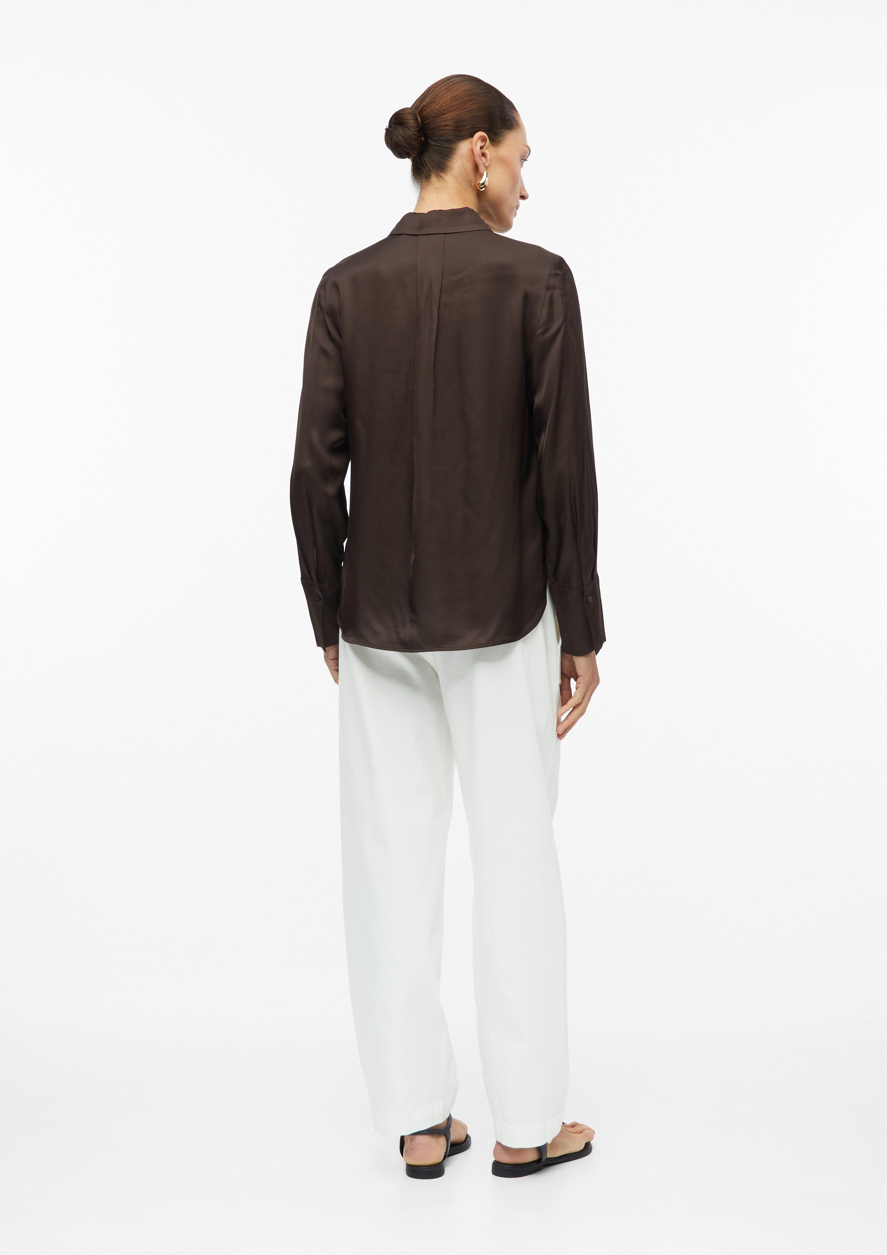 Dames Bluse in bruin van s.Oliver BLACK LABEL