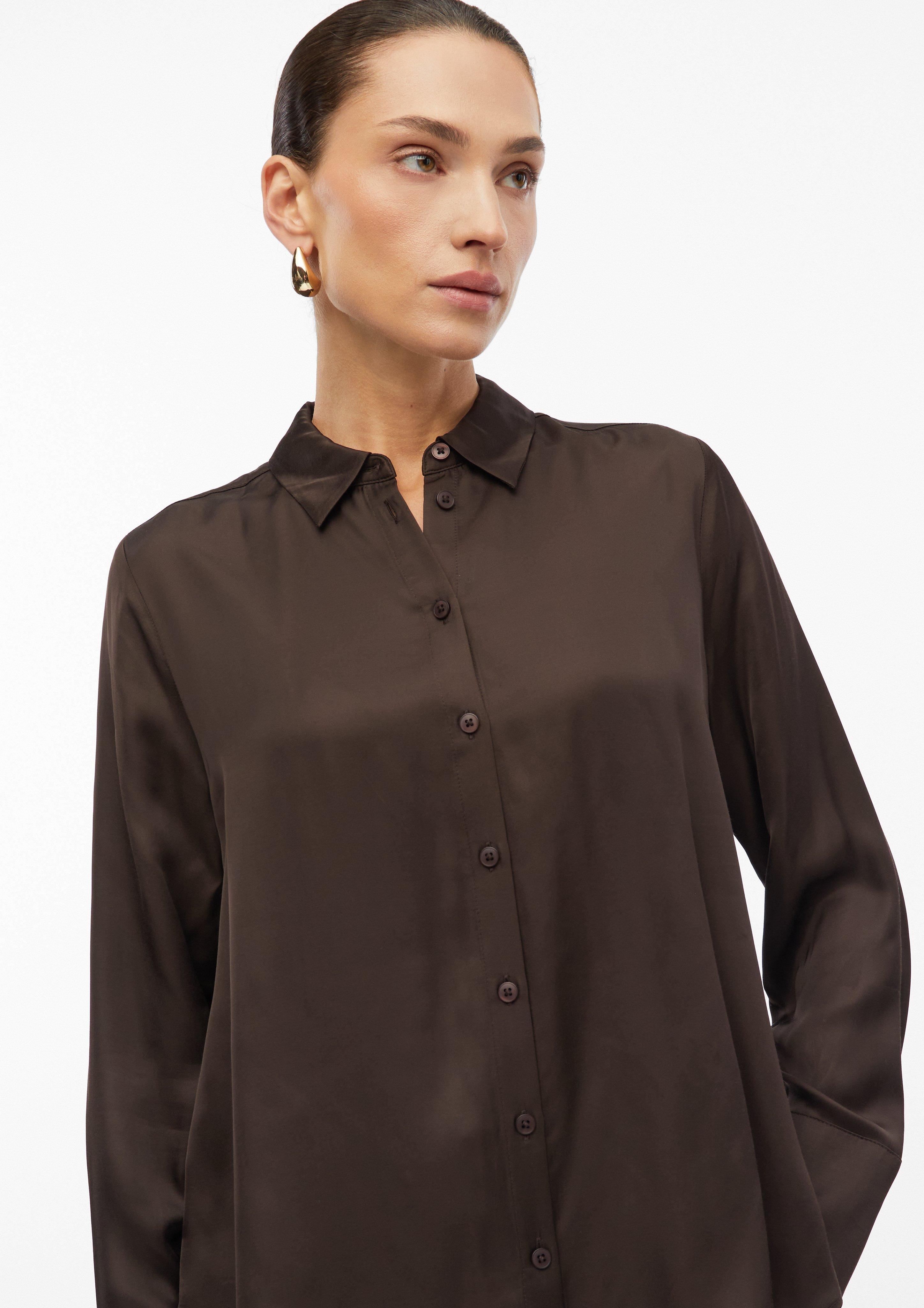 Dames Bluse in bruin van s.Oliver BLACK LABEL