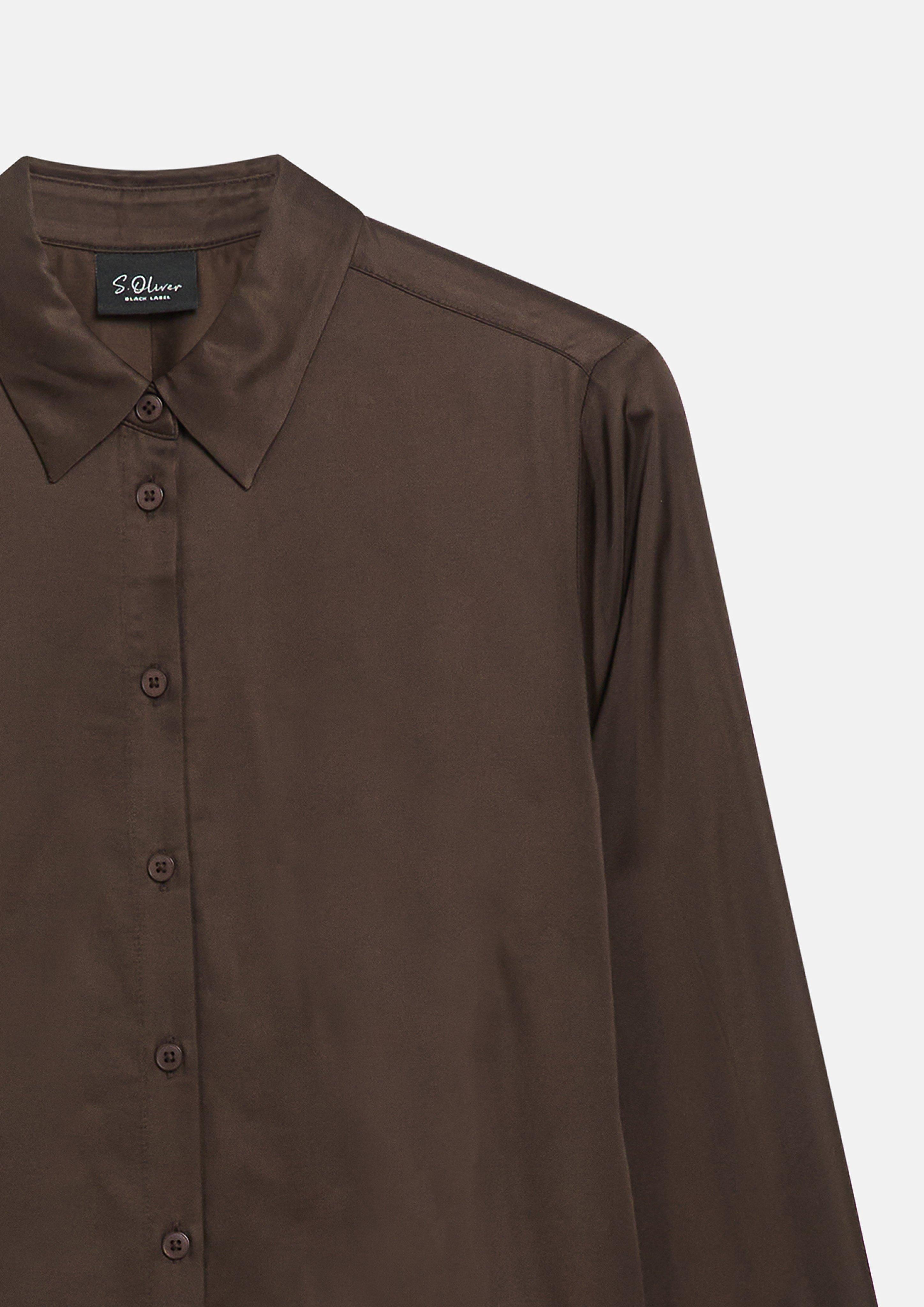 Dames Bluse in bruin van s.Oliver BLACK LABEL