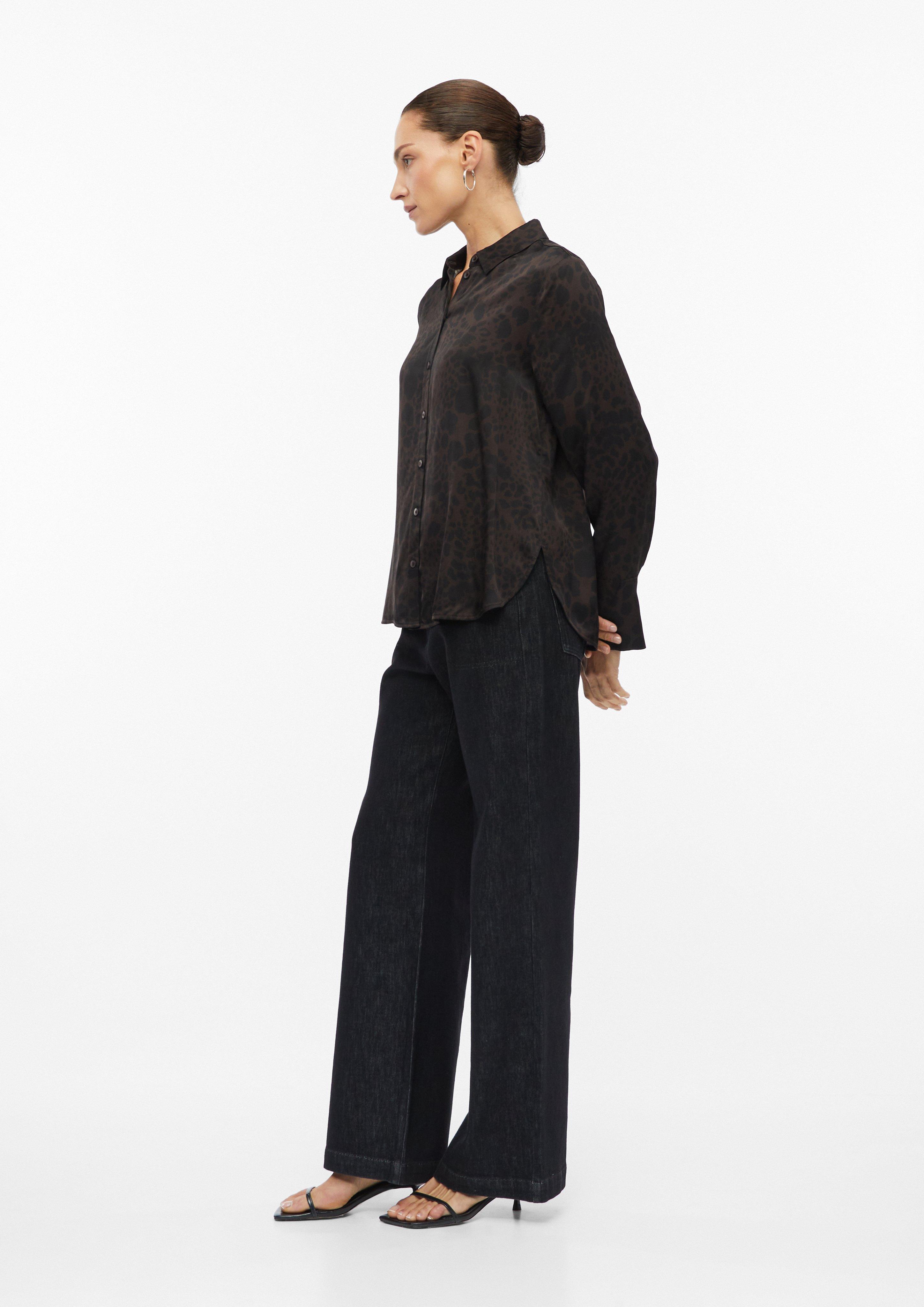Dames Bluse in bruin van s.Oliver BLACK LABEL