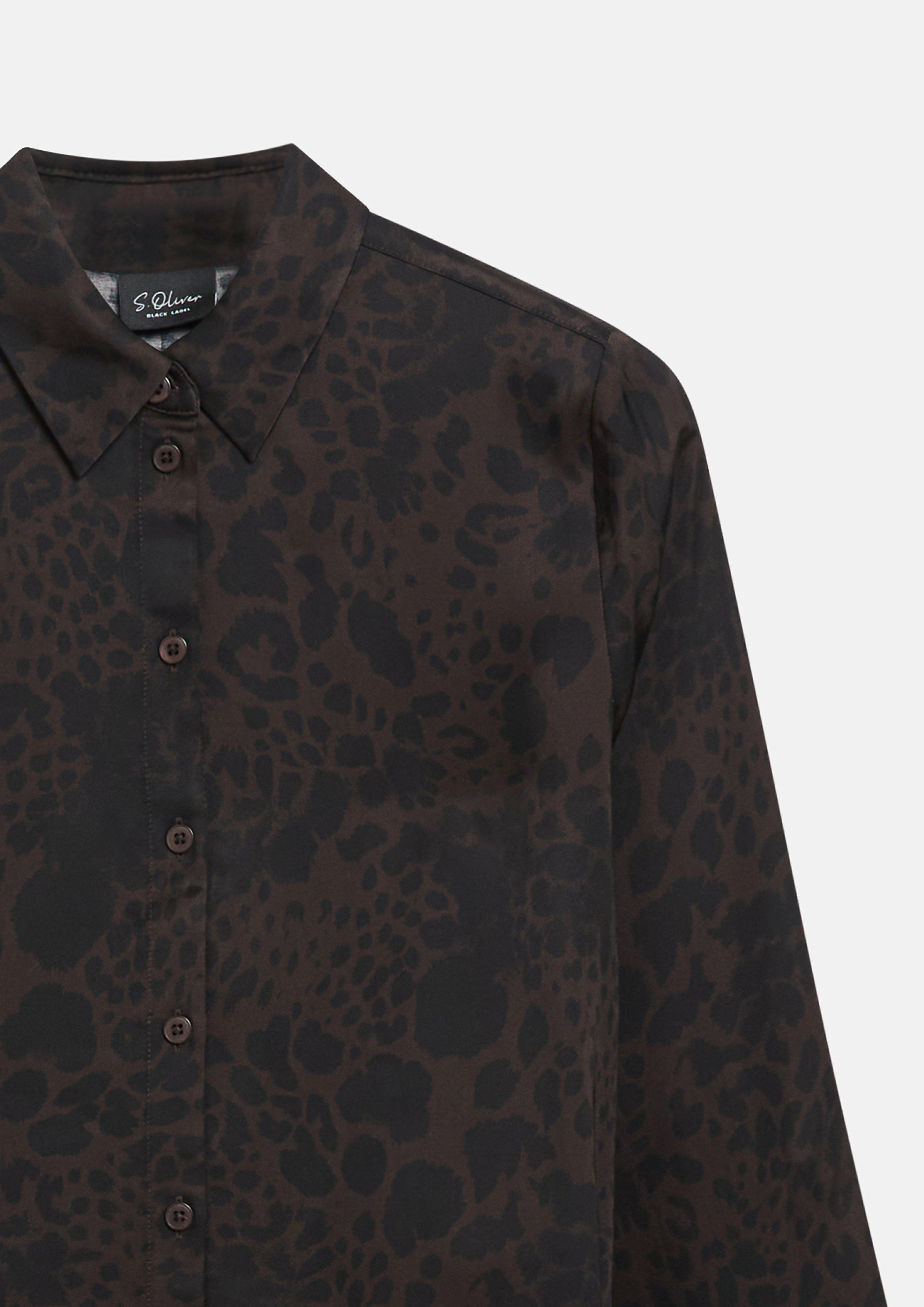 Dames Bluse in bruin van s.Oliver BLACK LABEL