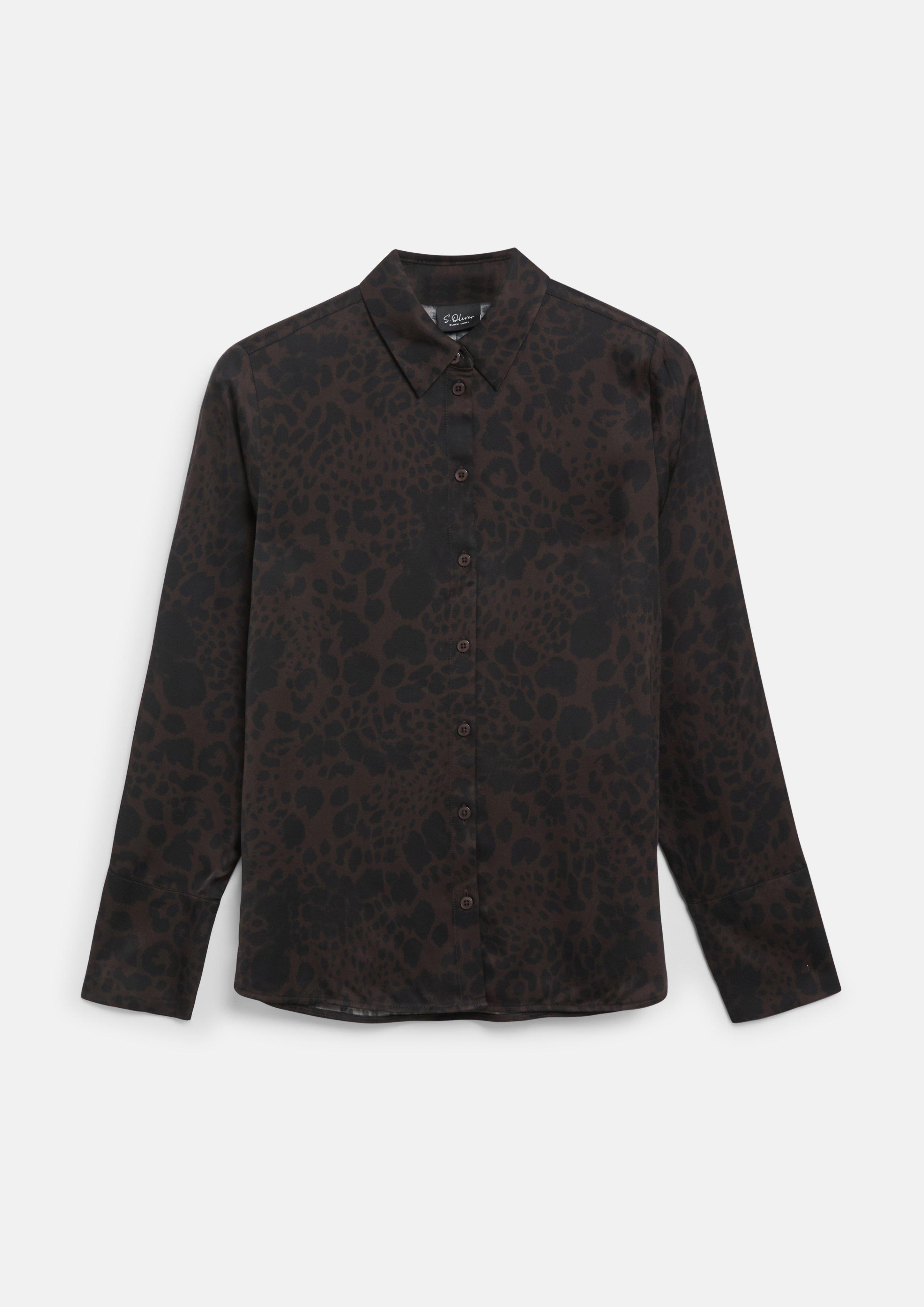 Dames Bluse in bruin van s.Oliver BLACK LABEL