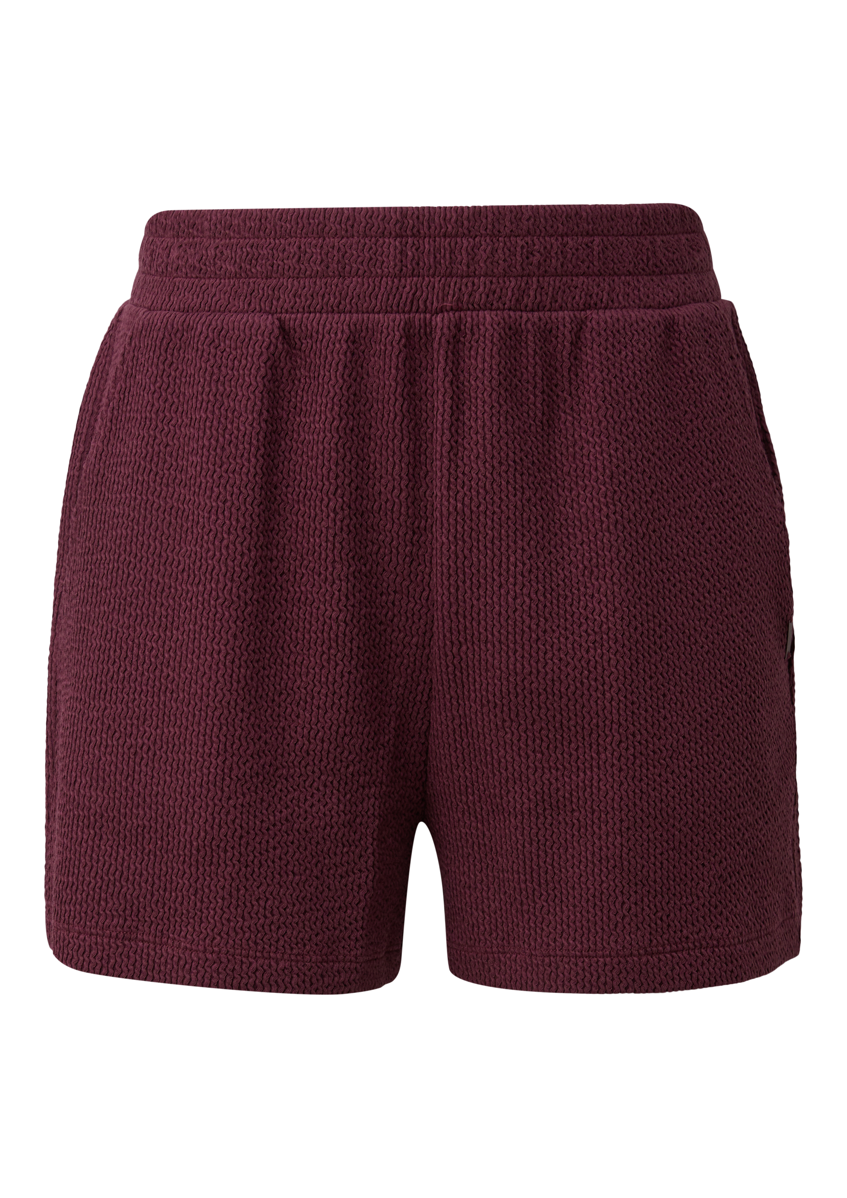 Korte broek van gestructureerde jersey