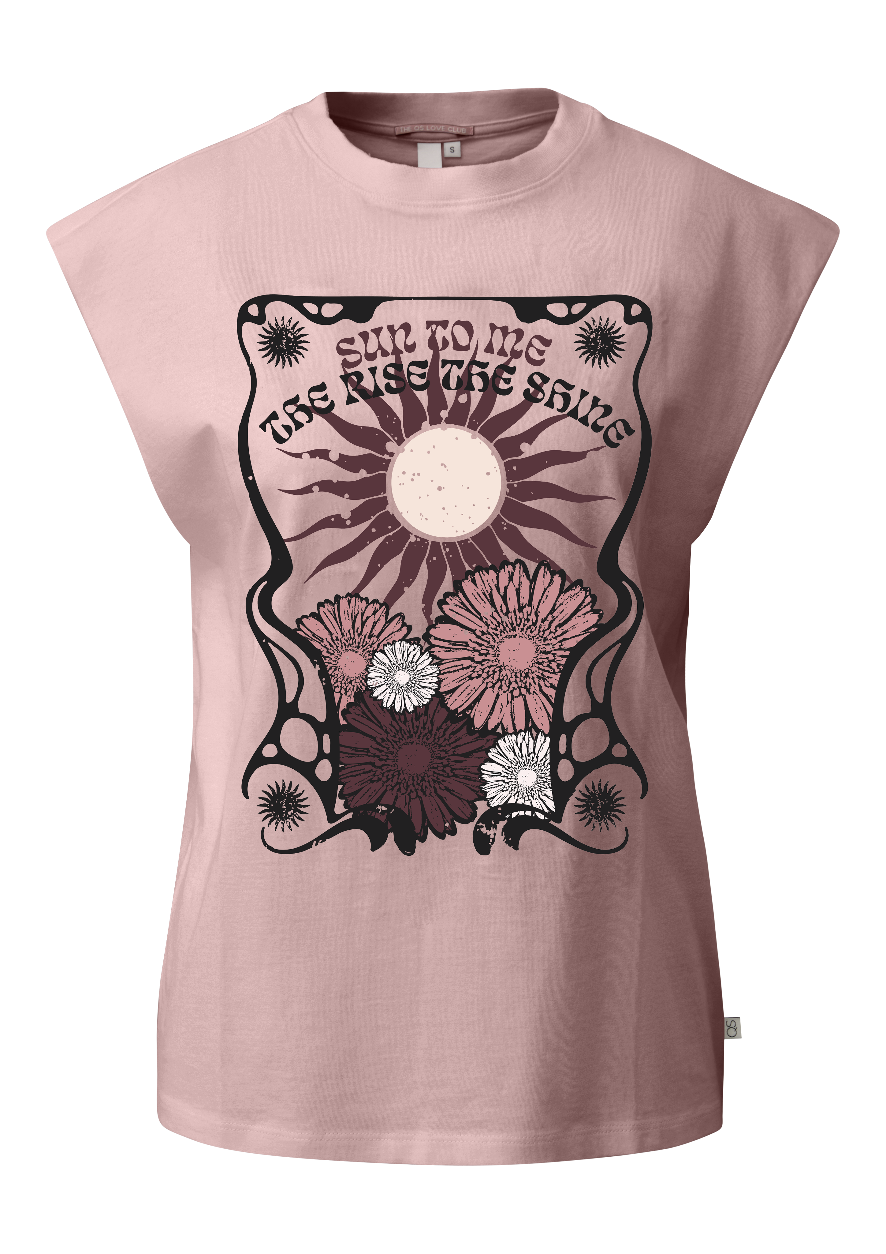 QS Lässiges Baumwolltop mit Frontprint 2181324.45D1.XL
