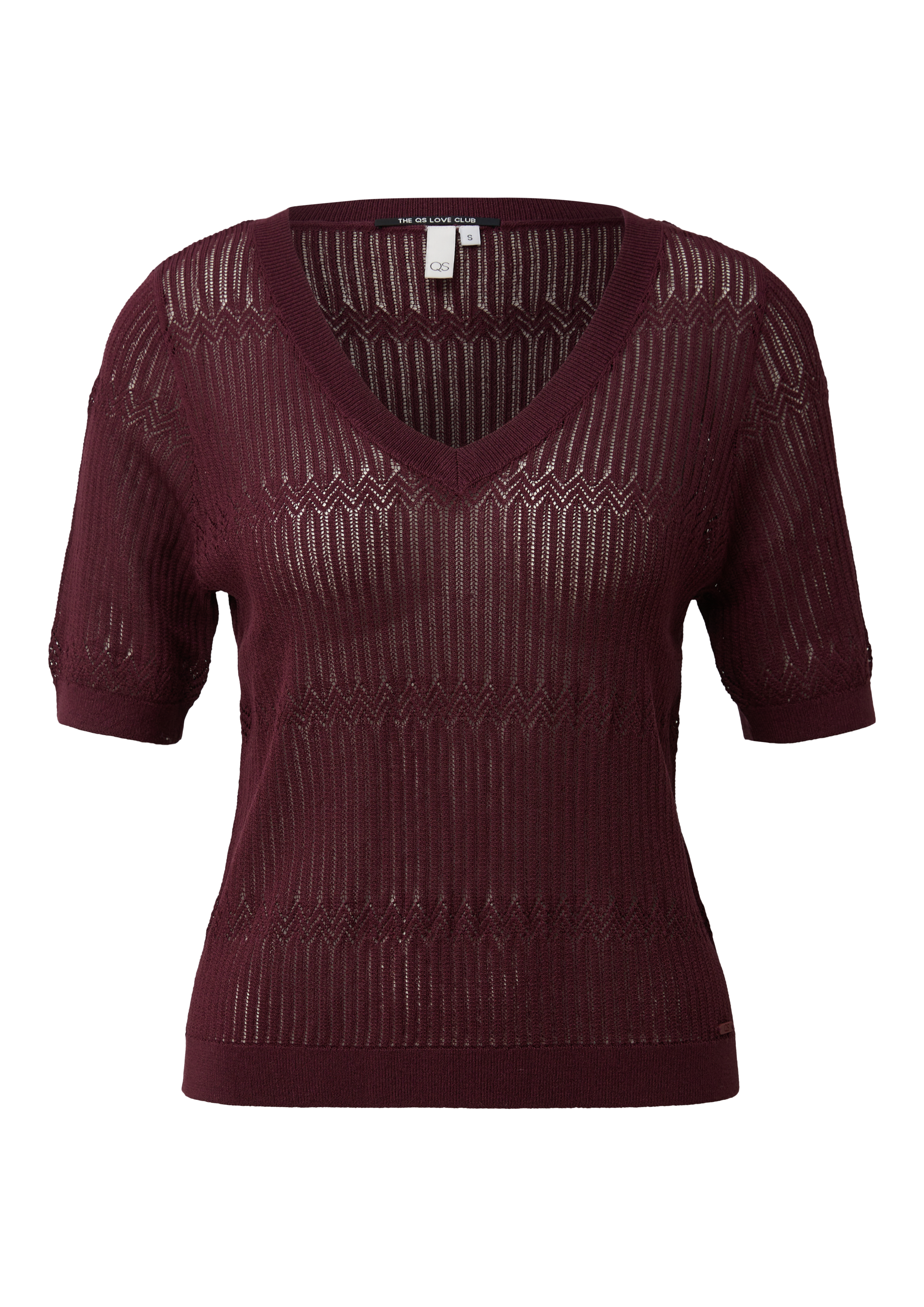 Leicht transparentes Strickshirt