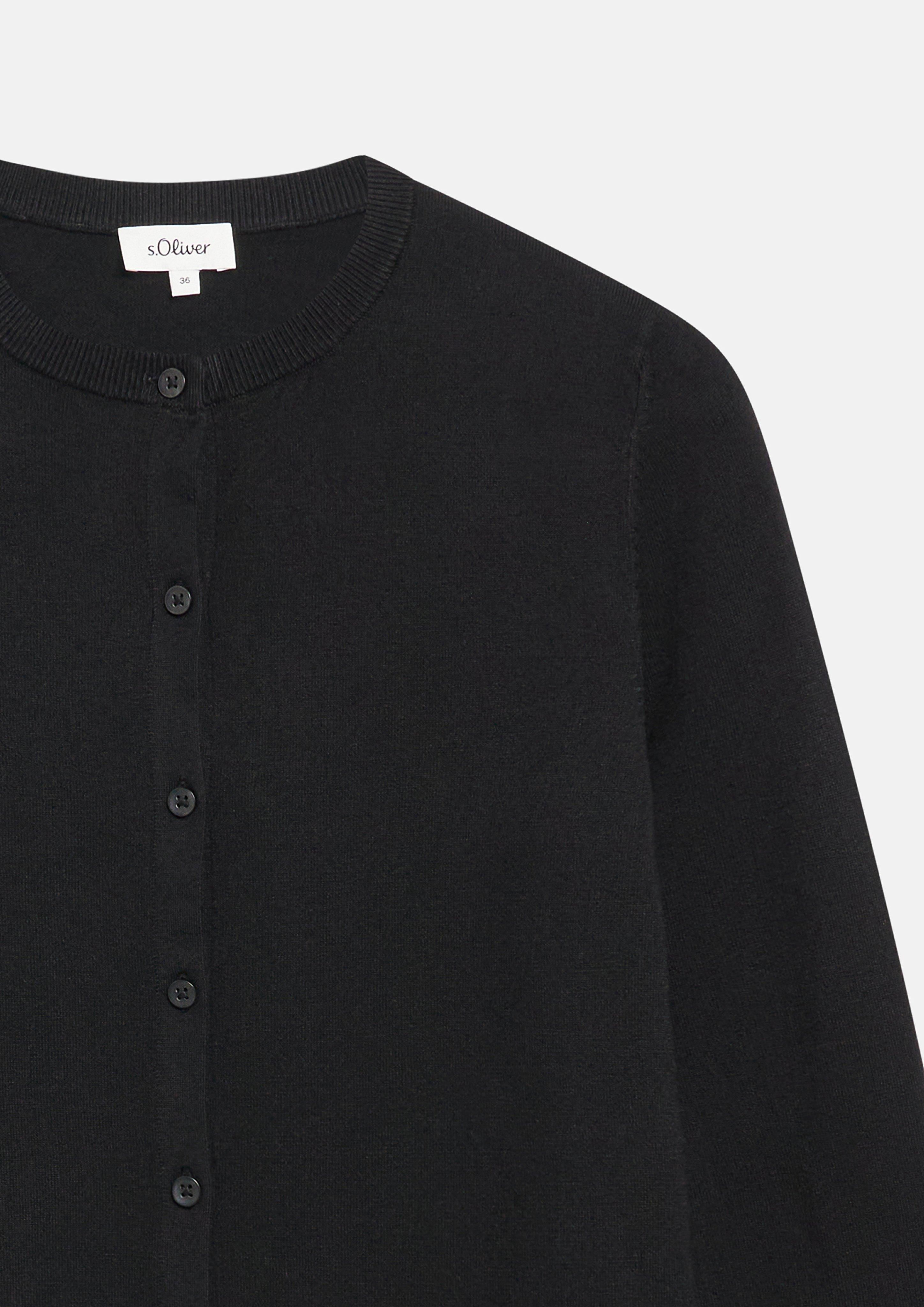 Dames Gebreid Vest in zwart van s.Oliver