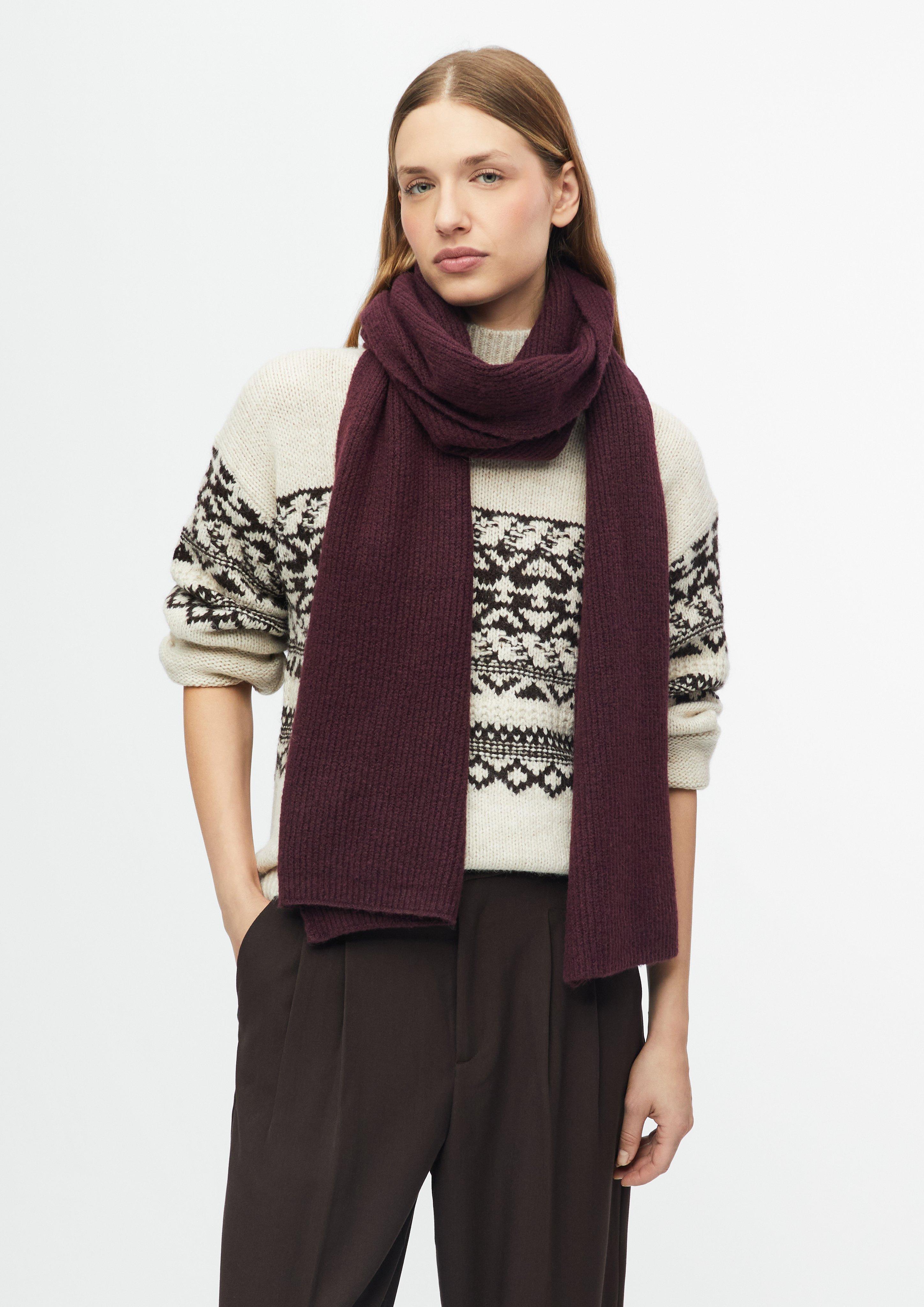 Damen Unifarbener Strickschal in rot von s.Oliver